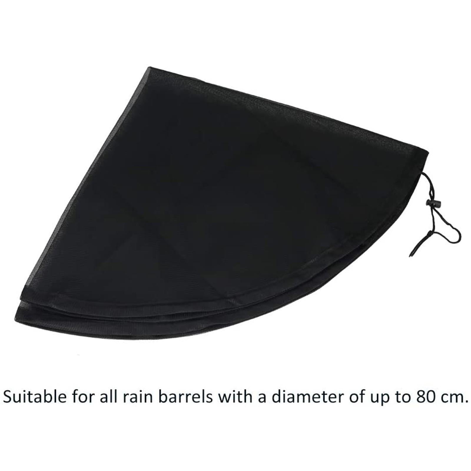 Rain Bucket Netting Screen Cover with Drawstring/ for Rain Barrels Outdoor