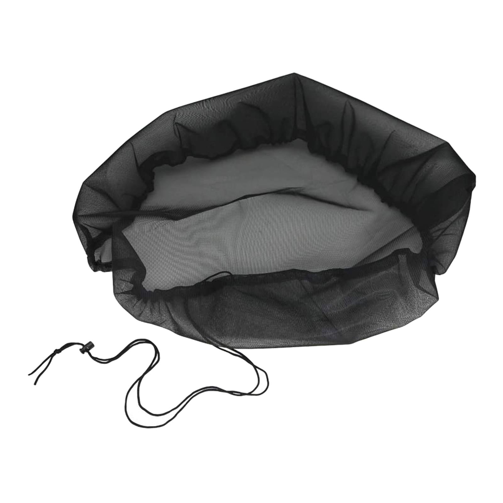 Rain Bucket Netting Screen Cover with Drawstring/ for Rain Barrels Outdoor