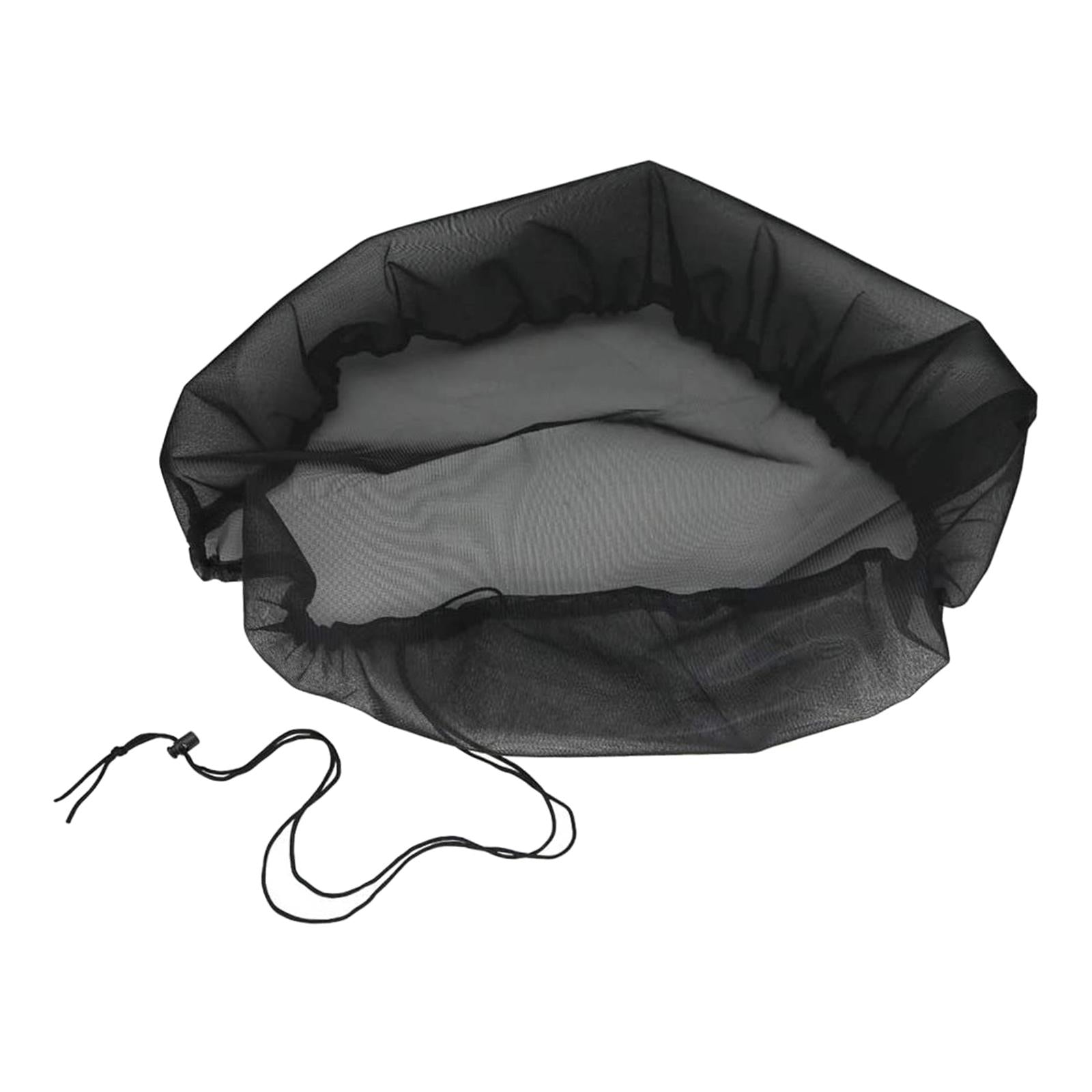 Rain Bucket Netting Screen Cover with Drawstring/ for Rain Barrels Outdoor