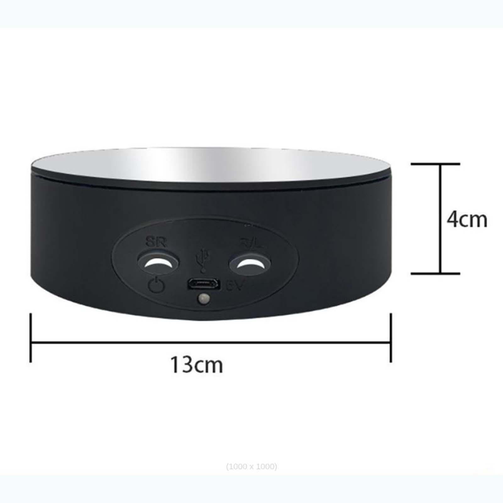 Electric Jewelry Display Turntable Mirror Corved for Cake Shop 3D Model Black