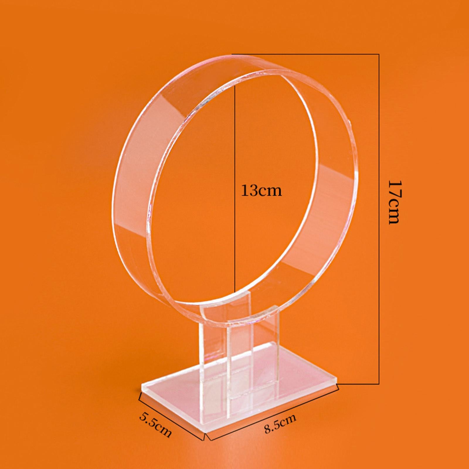 2x Headband Display Stand Gifts Acrylic for Retail Store Women Transparent