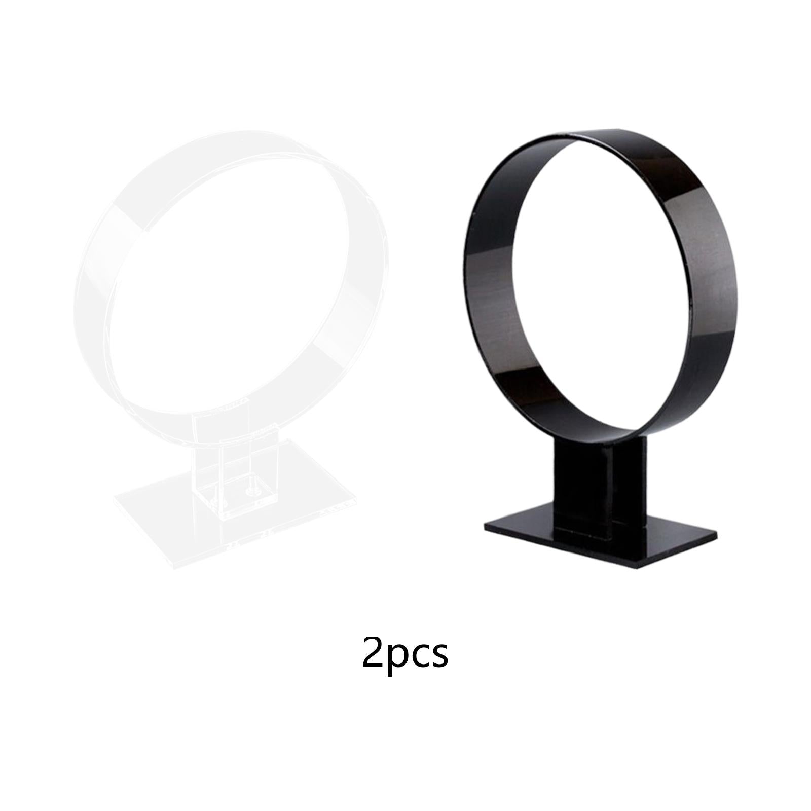 2x Headband Display Stand Gifts Acrylic for Retail Store Women Transparent