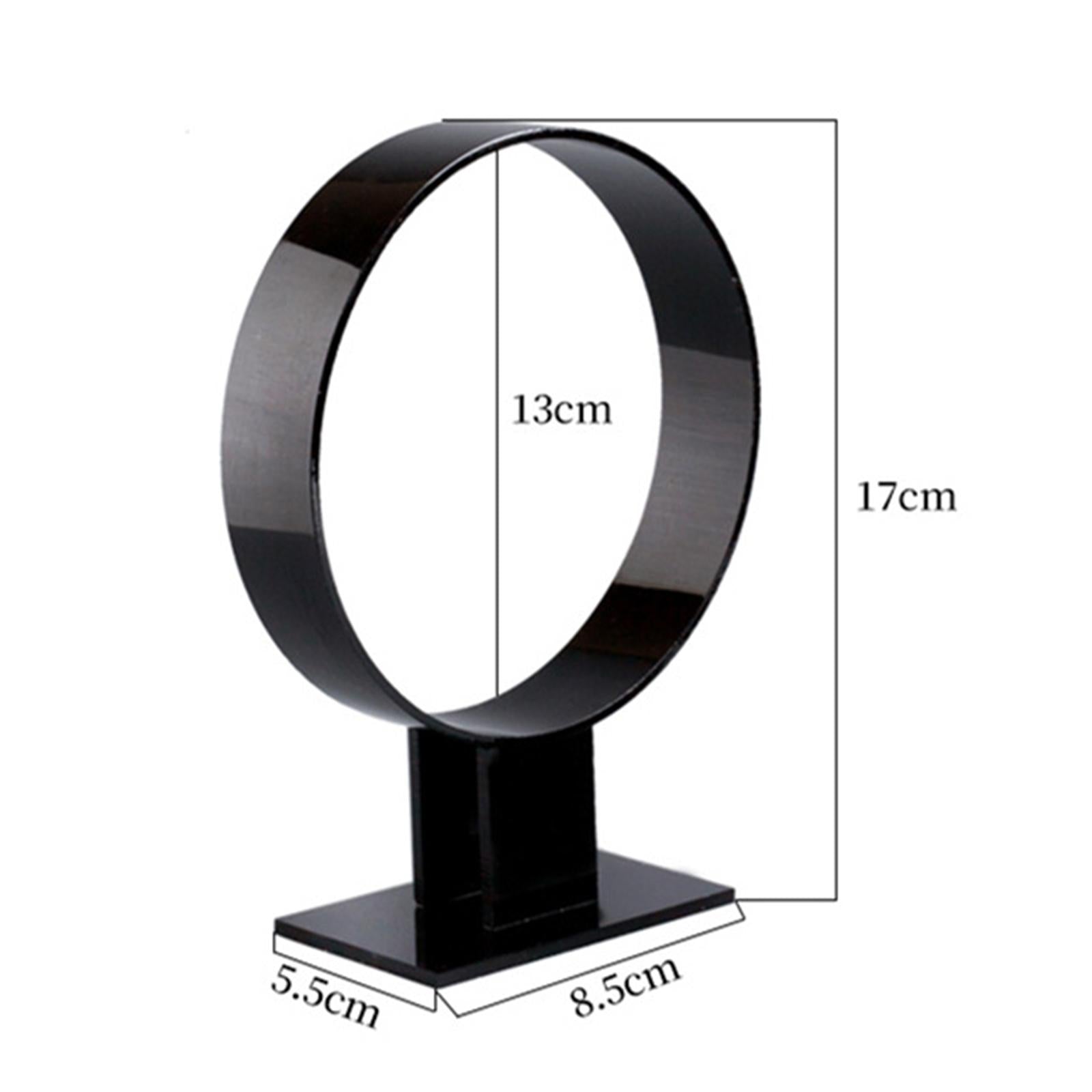 2x Headband Display Stand Gifts Acrylic for Retail Store Women Black