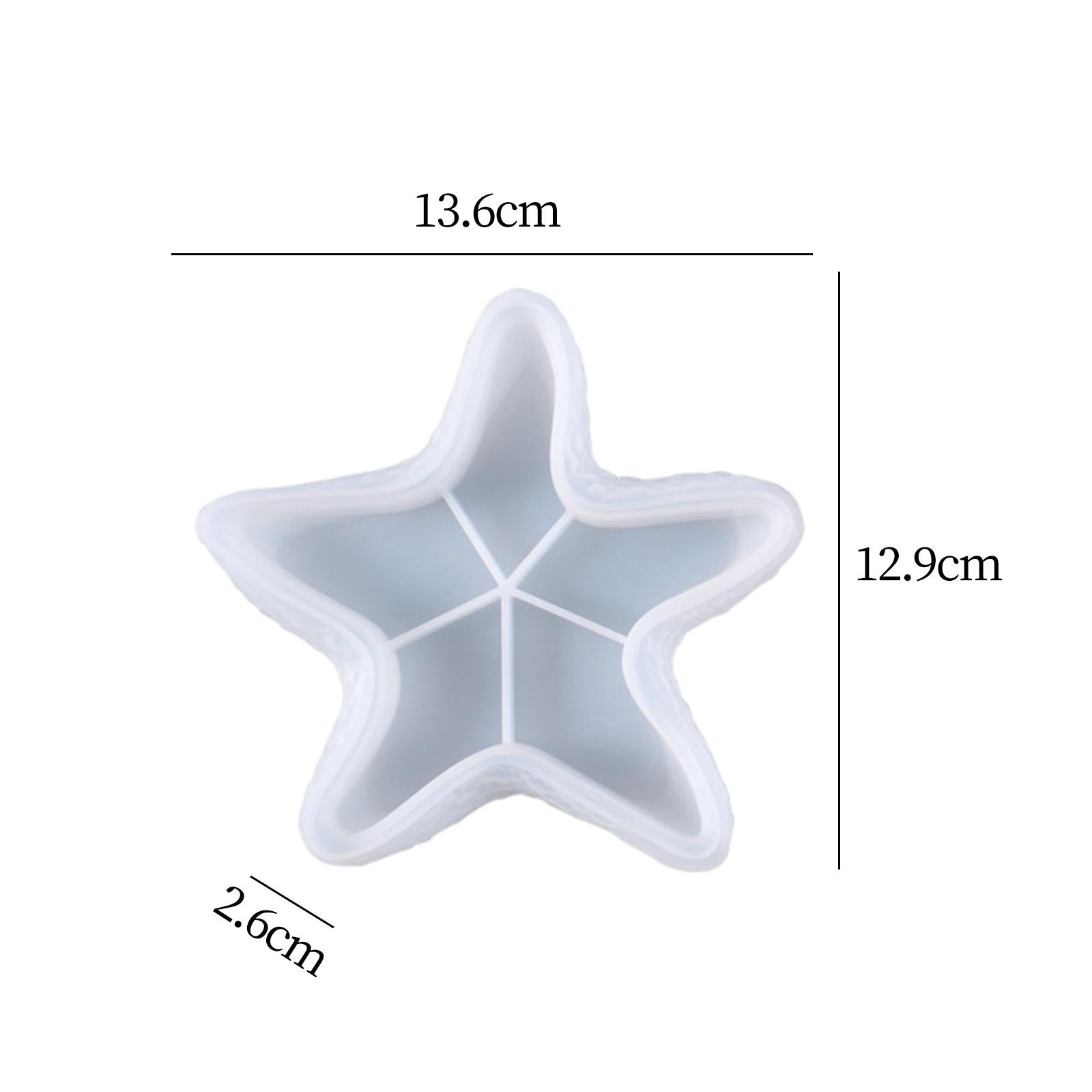 Resin Jewelry Plate Mould for DIY Jewelry Container Trinket Box Serving Tray Starfish