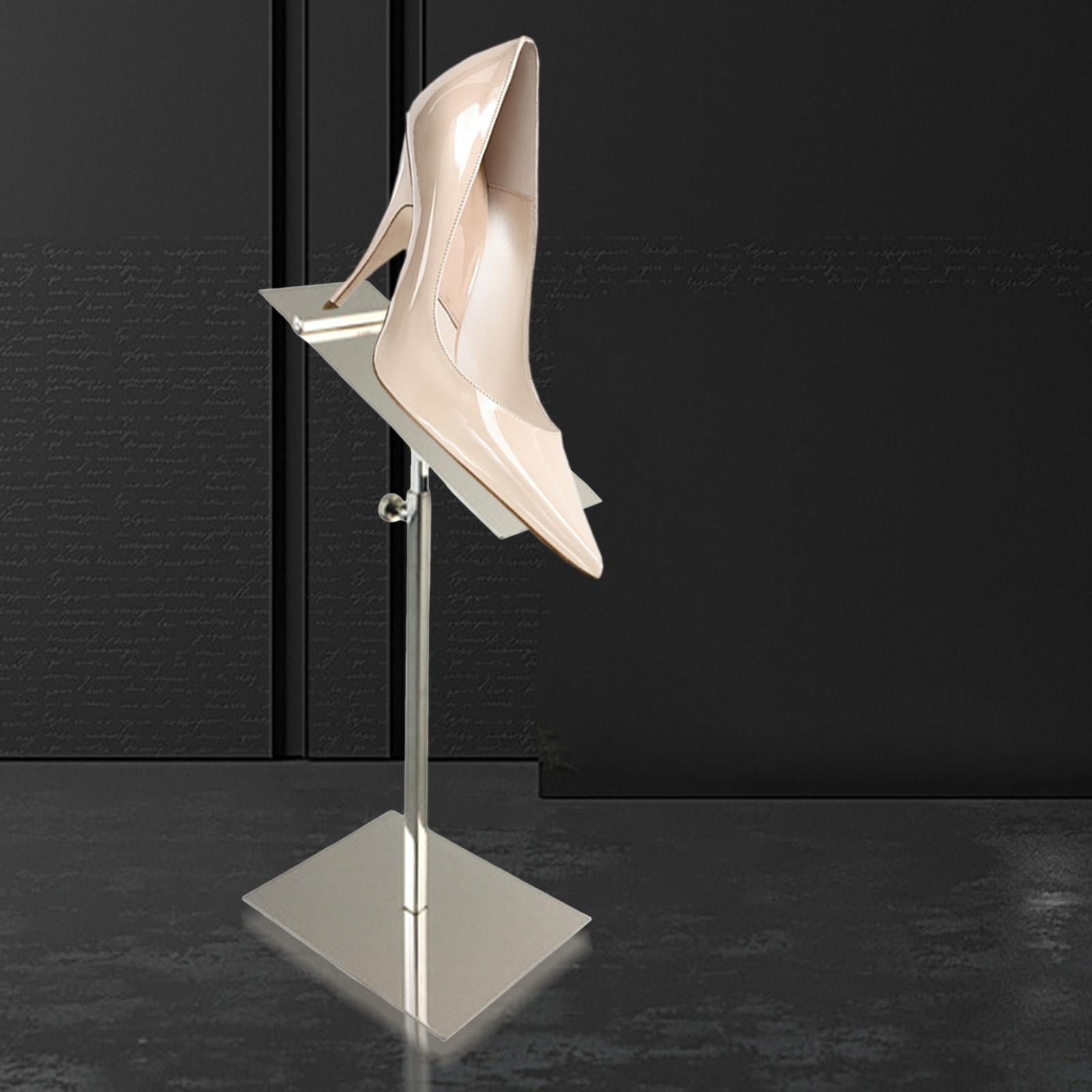 Stainless Steel Shoe Display Rack Stands for Display Clothing Shopping Mirror high shelf