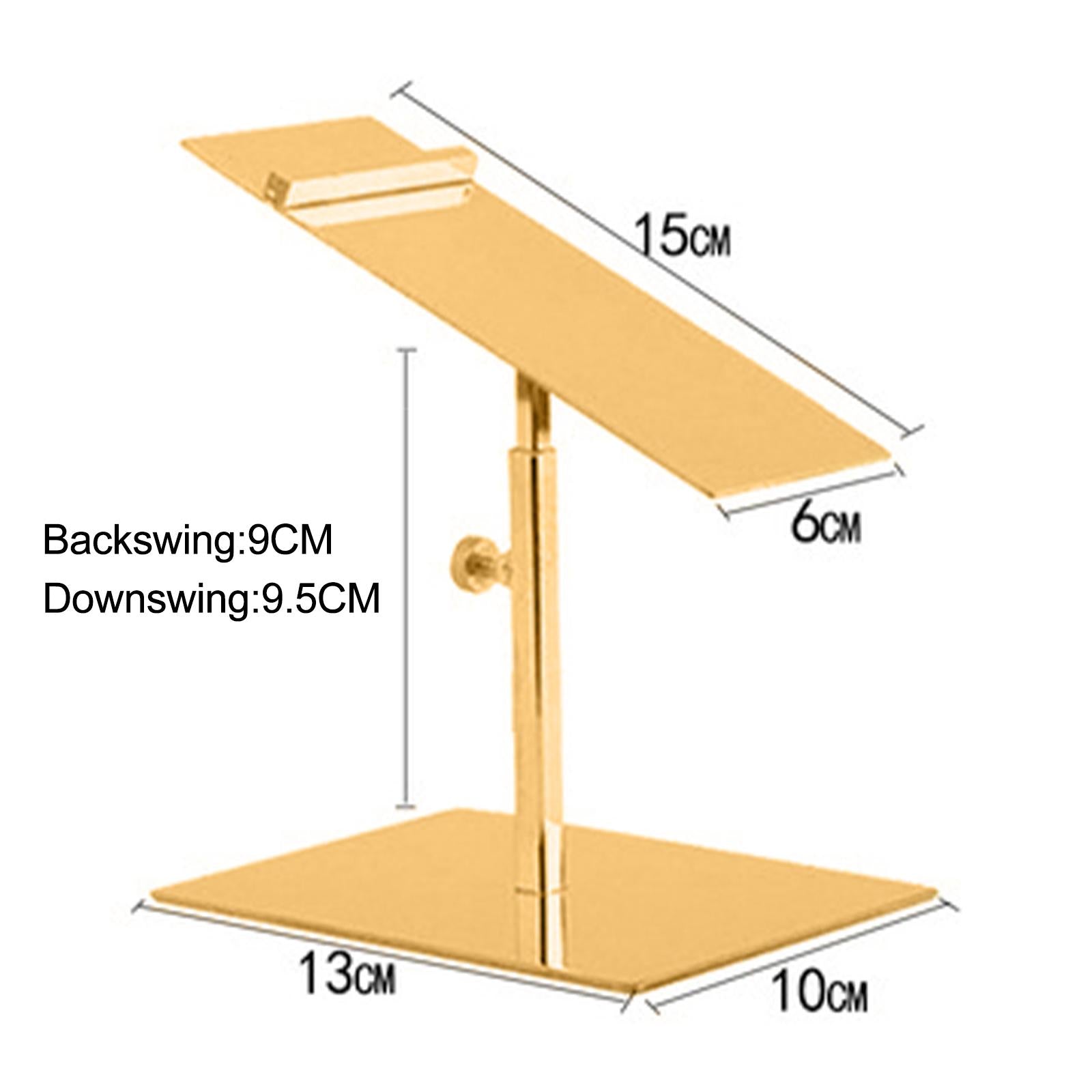 Stainless Steel Shoe Display Rack Stands for Display Clothing Shopping Golden low shelf