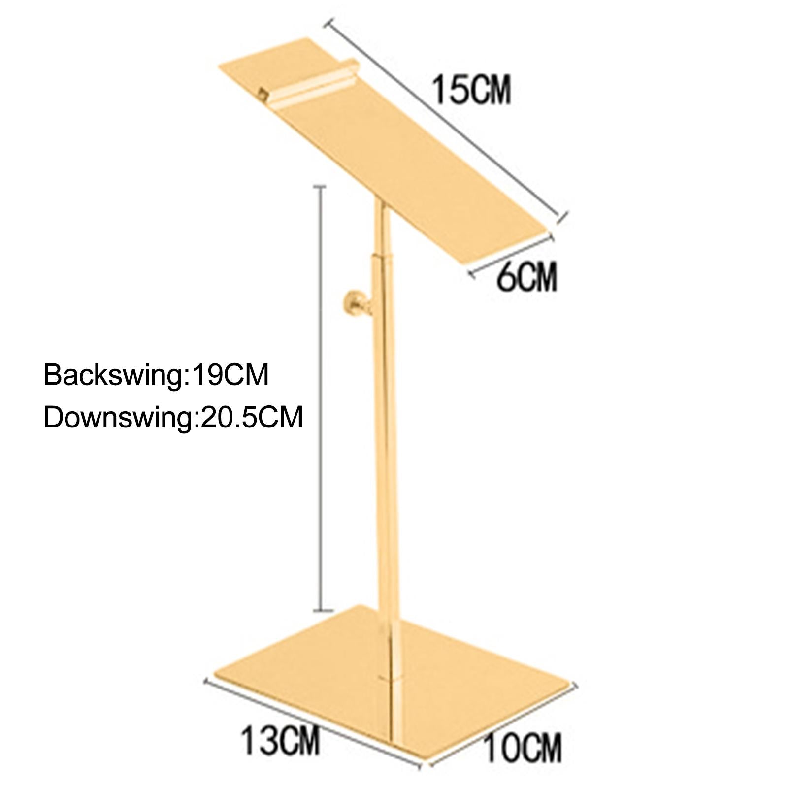 Stainless Steel Shoe Display Rack Stands for Display Clothing Shopping Golden high shelf