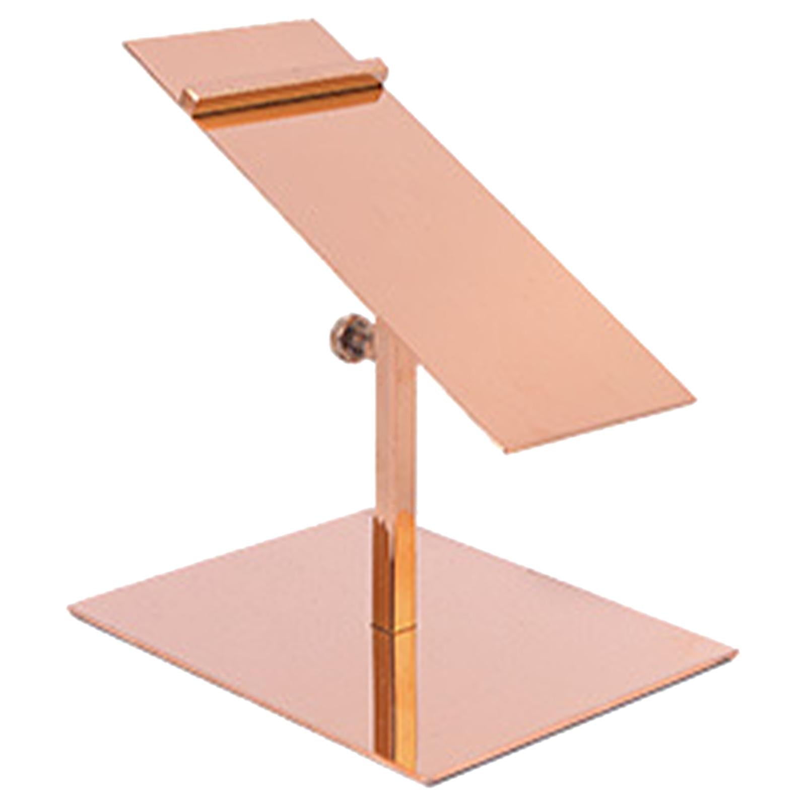 Stainless Steel Shoe Display Rack Stands for Display Clothing Shopping Rose gold low shelf