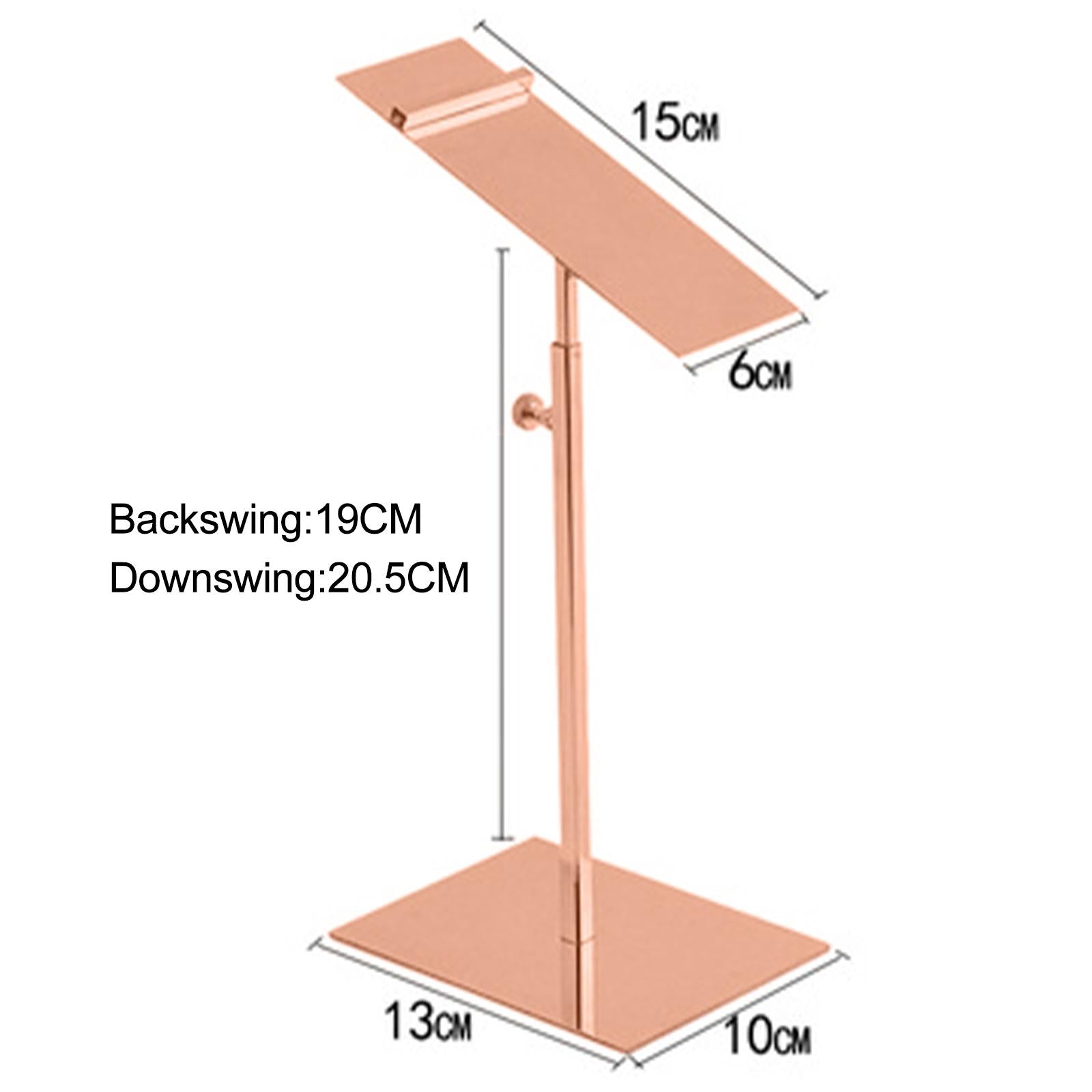 Stainless Steel Shoe Display Rack Stands for Display Clothing Shopping Rose gold high shelf