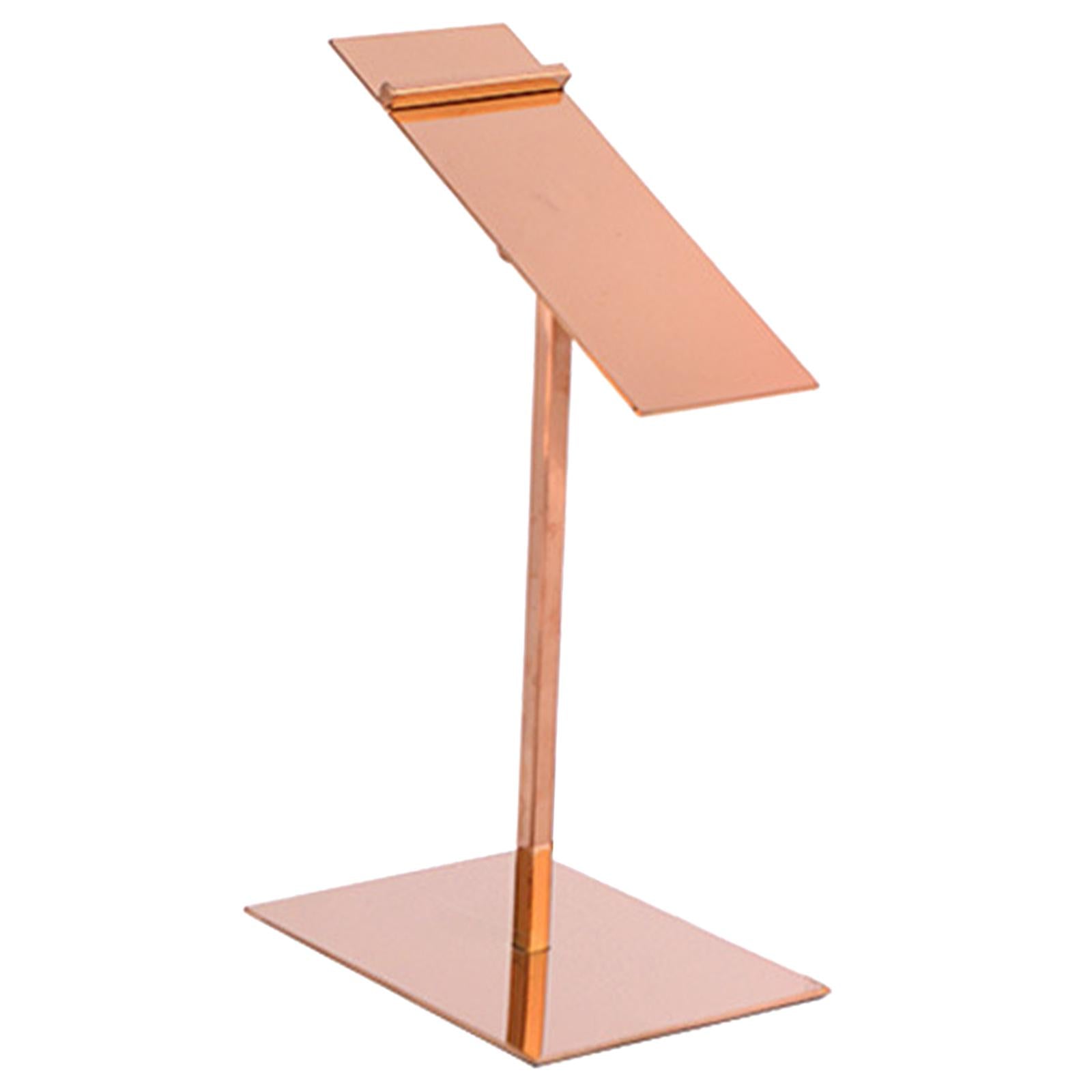 Stainless Steel Shoe Display Rack Stands for Display Clothing Shopping Rose gold high shelf