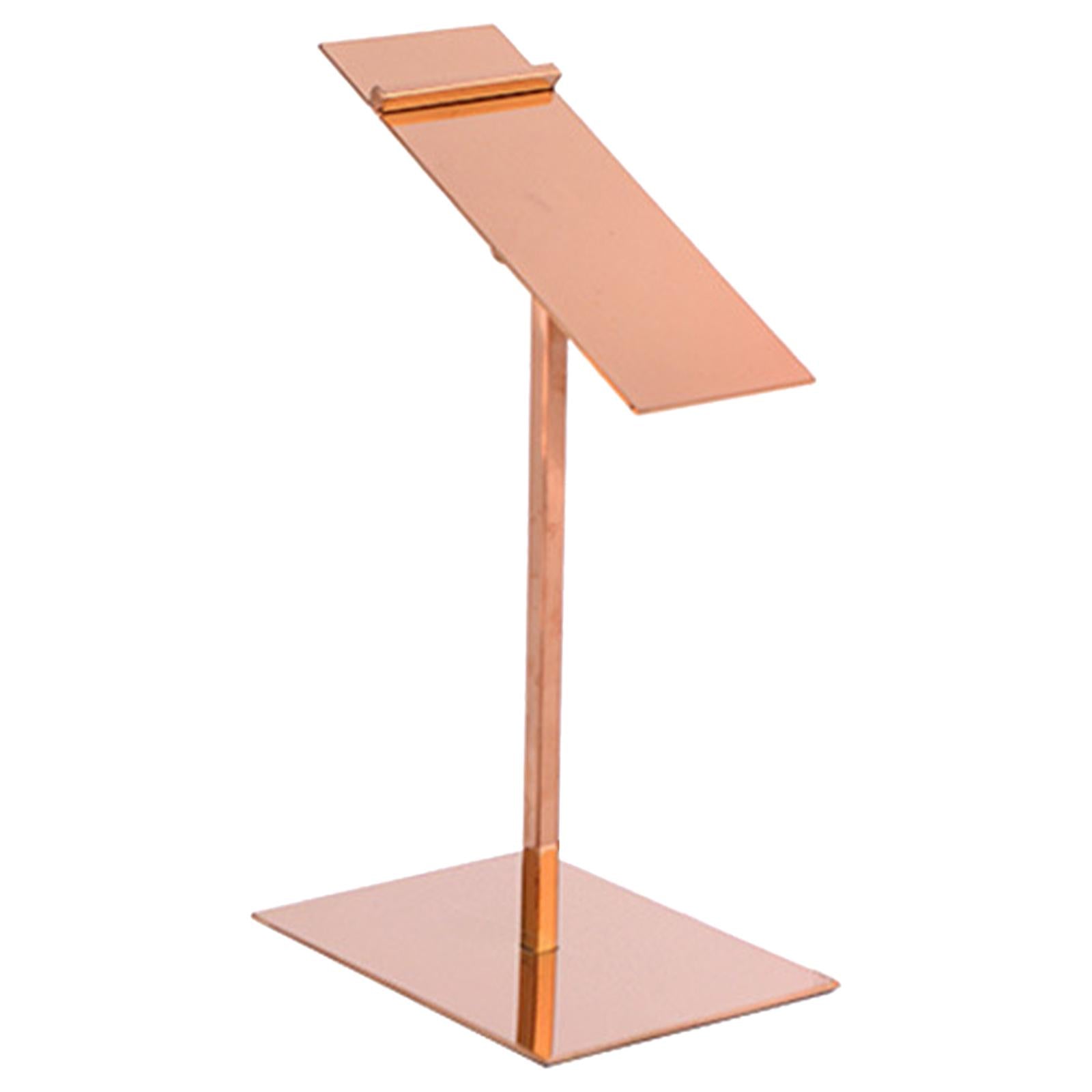 Stainless Steel Shoe Display Rack Stands for Display Clothing Shopping Rose gold high shelf