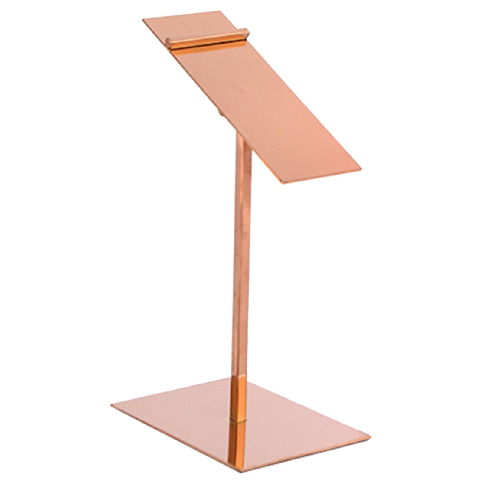 Stainless Steel Shoe Display Rack Stands for Display Clothing Shopping Rose gold high shelf