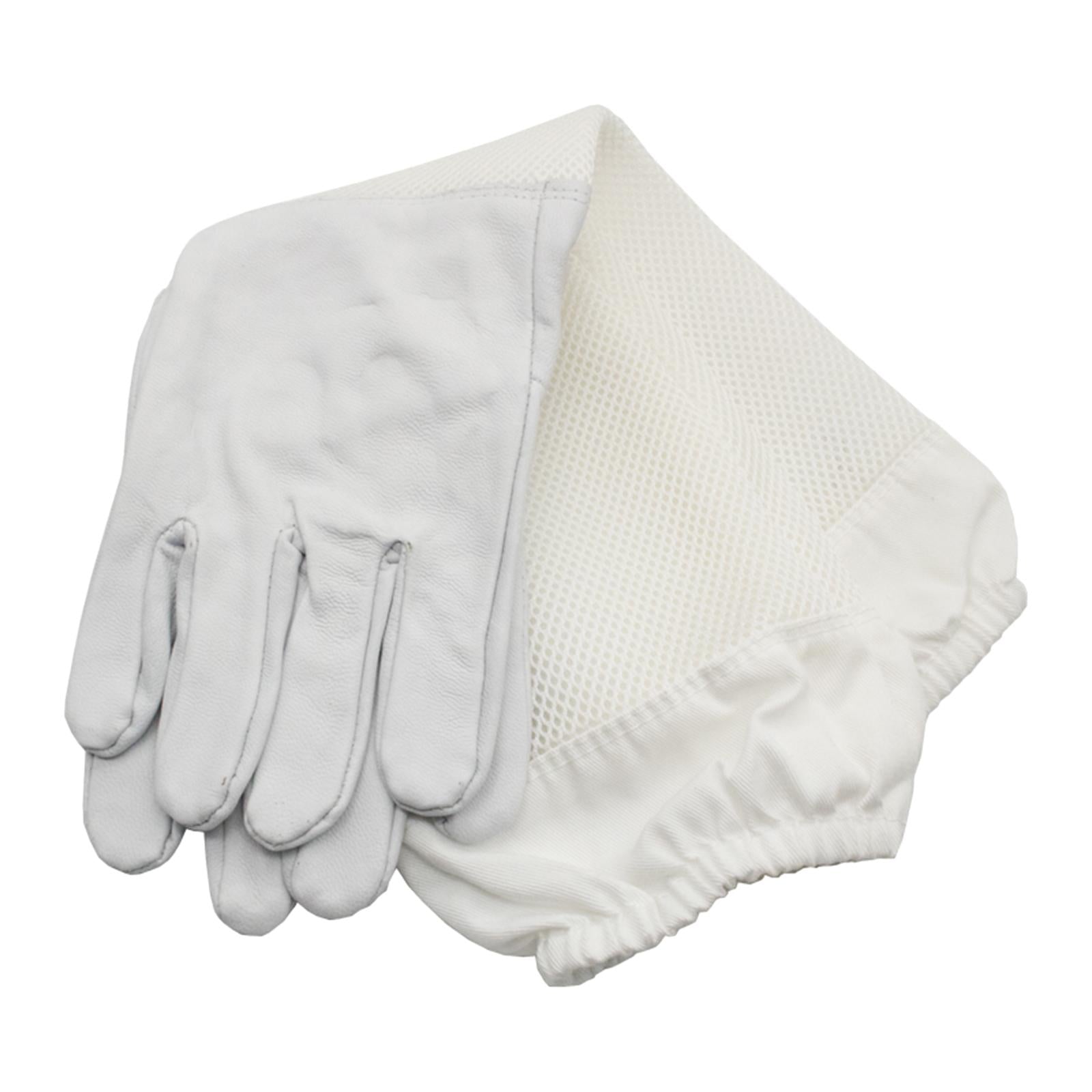 Beekeeping Gloves Beekeeper Gloves for Garden Work Cactus Rose Pruning White