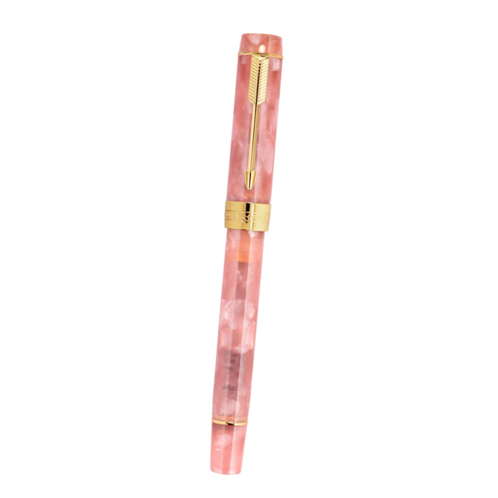 Fountain Pen 26 Fine Nib Left Right Hand Writing Instrument Pink