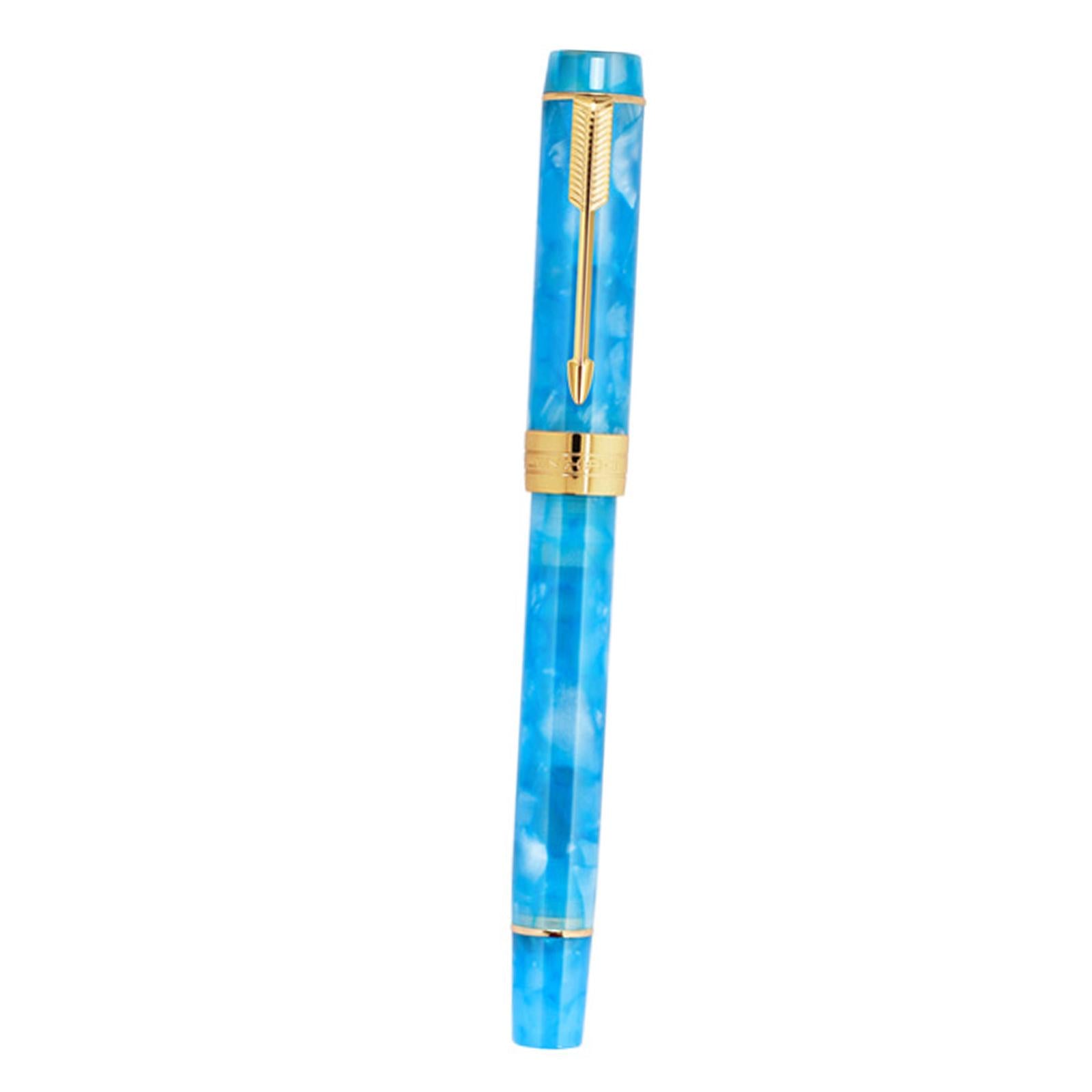 Fountain Pen 26 Fine Nib Left Right Hand Writing Instrument Blue