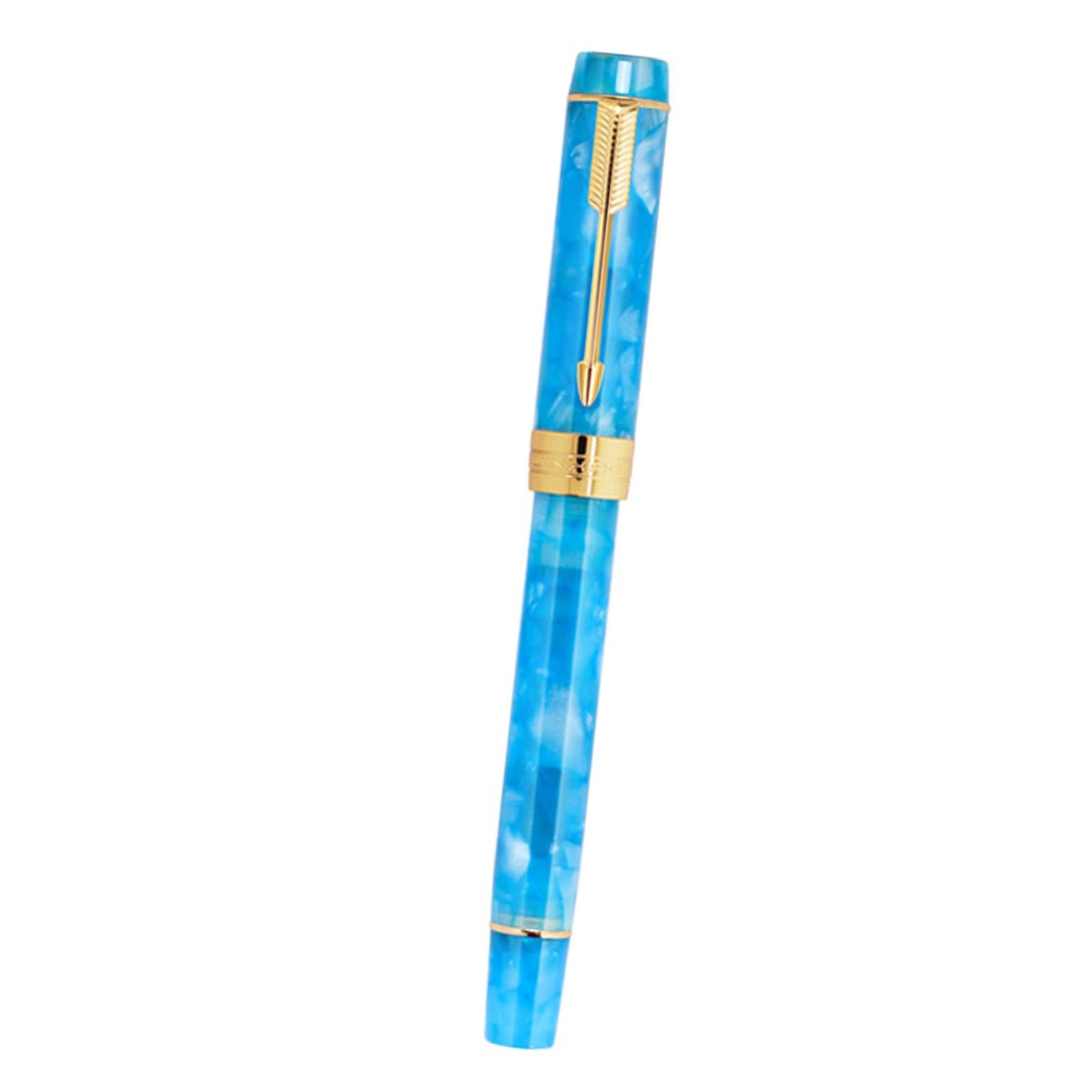 Fountain Pen 26 Fine Nib Left Right Hand Writing Instrument Blue