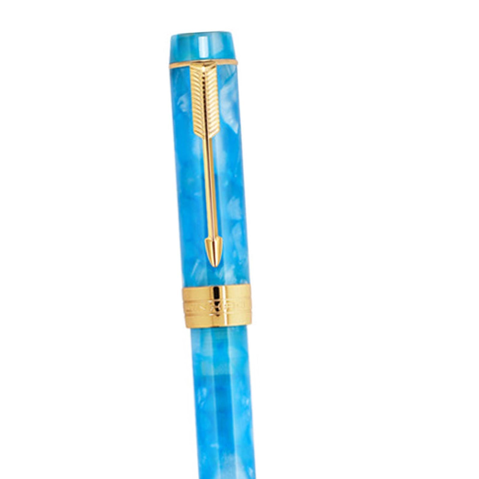 Fountain Pen 26 Fine Nib Left Right Hand Writing Instrument Blue