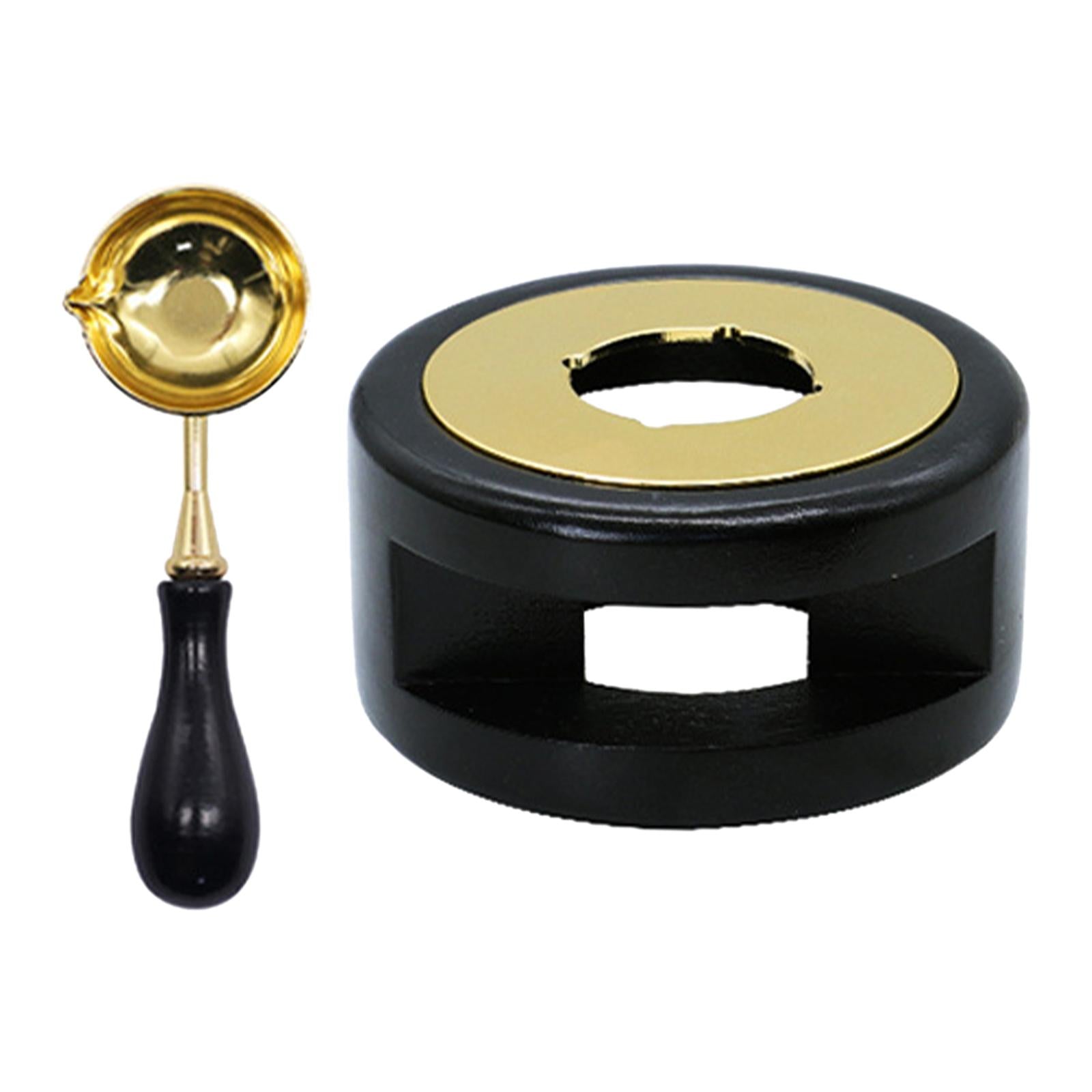Seal Wax Melting Furnace Tool Wax Seal Spoon Holder for Envelope  Black