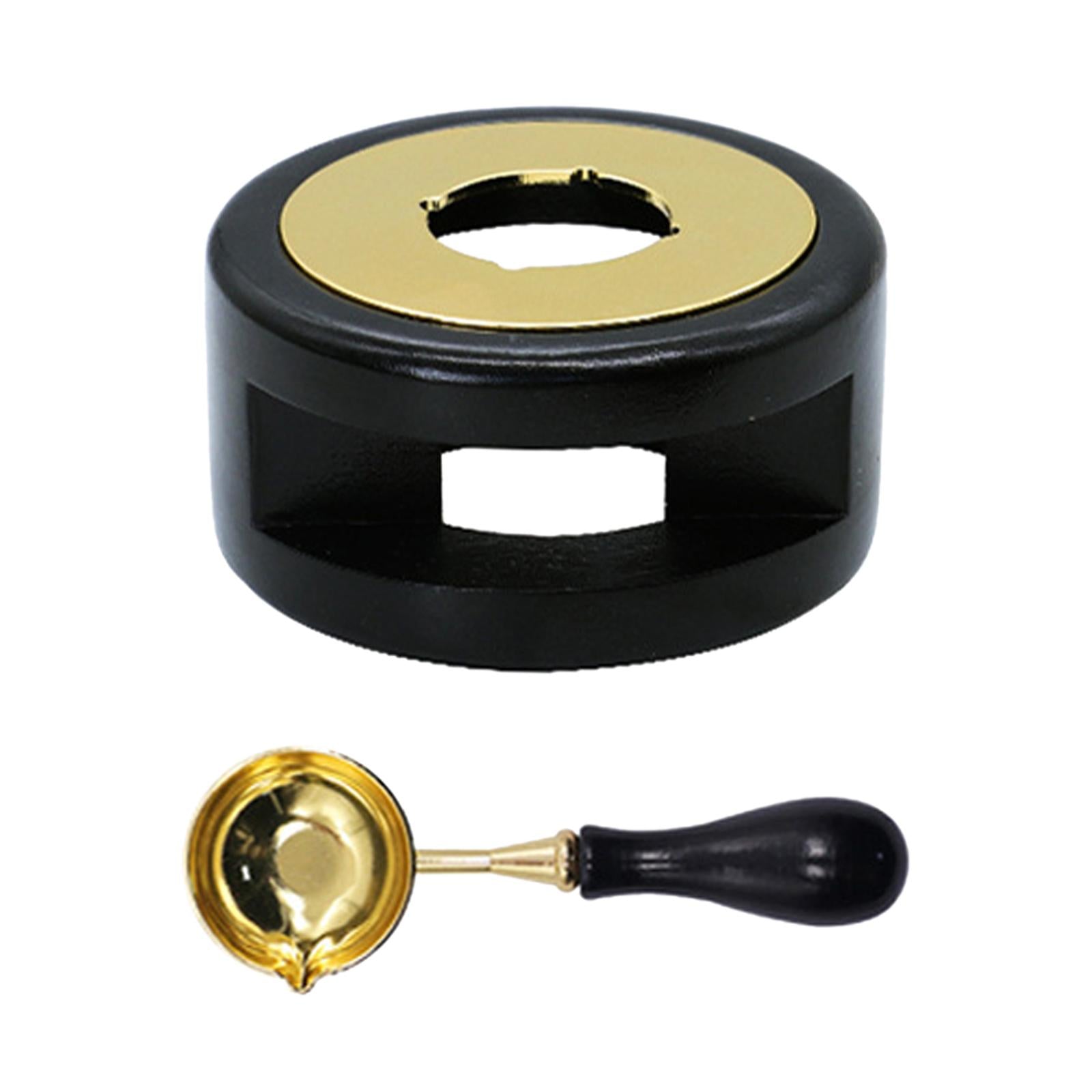 Seal Wax Melting Furnace Tool Wax Seal Spoon Holder for Envelope  Black