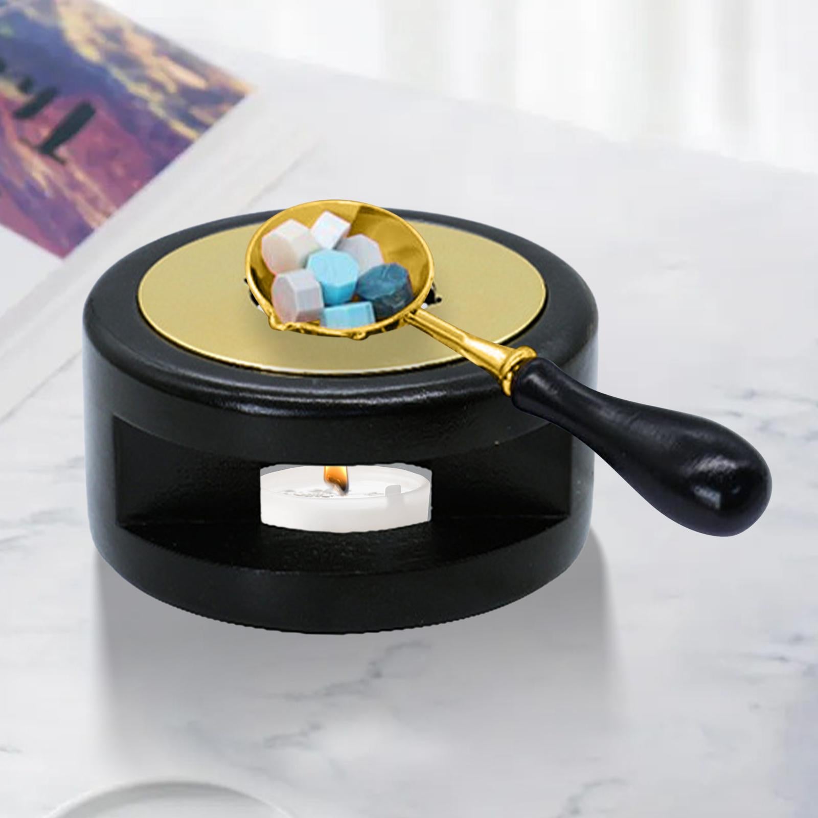 Seal Wax Melting Furnace Tool Wax Seal Spoon Holder for Envelope  Black