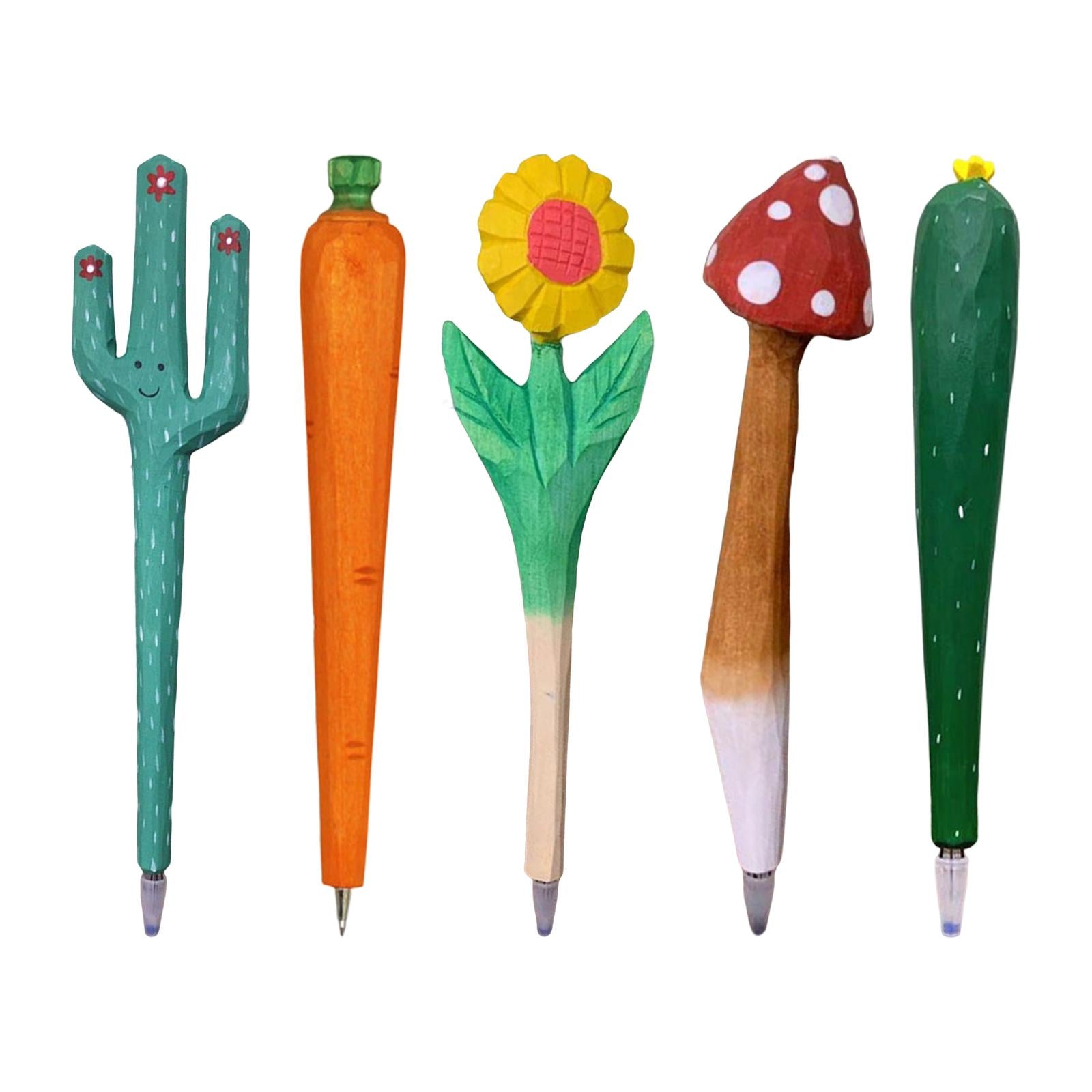 Unique Pen Supply Fun Carved Handmade Gifts for Children Kids Boys Girls A