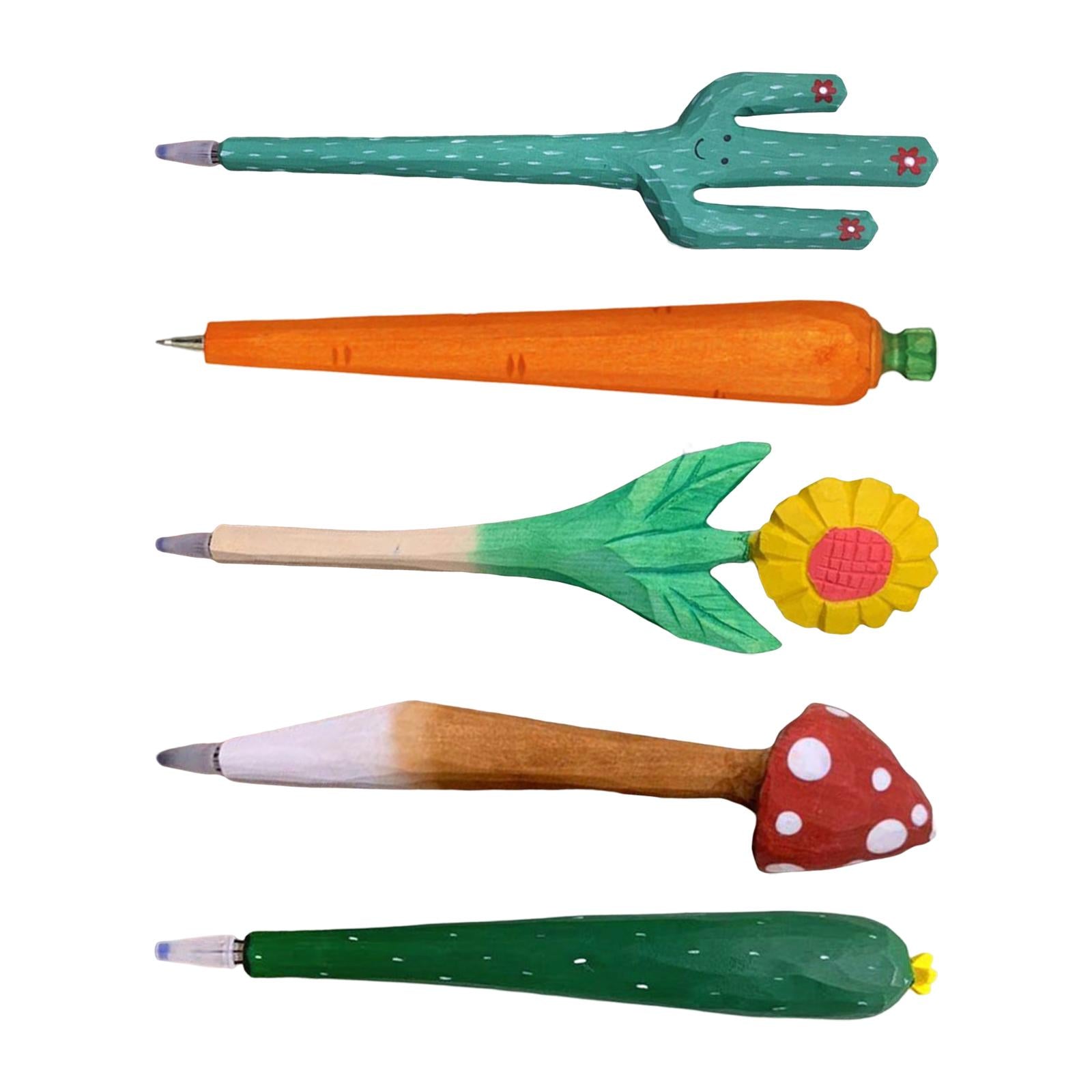 Unique Pen Supply Fun Carved Handmade Gifts for Children Kids Boys Girls A