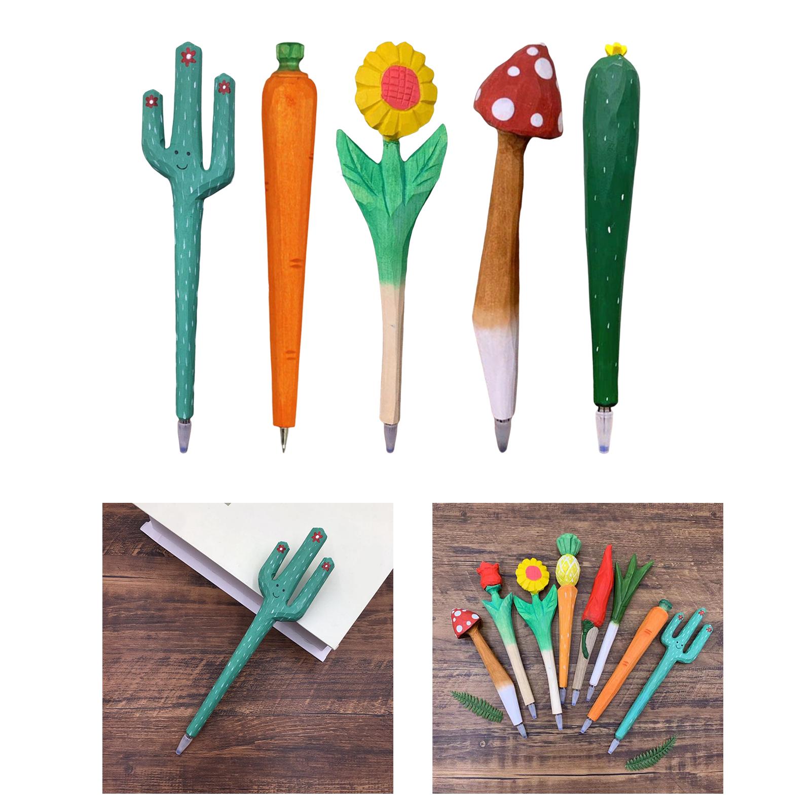 Unique Pen Supply Fun Carved Handmade Gifts for Children Kids Boys Girls A