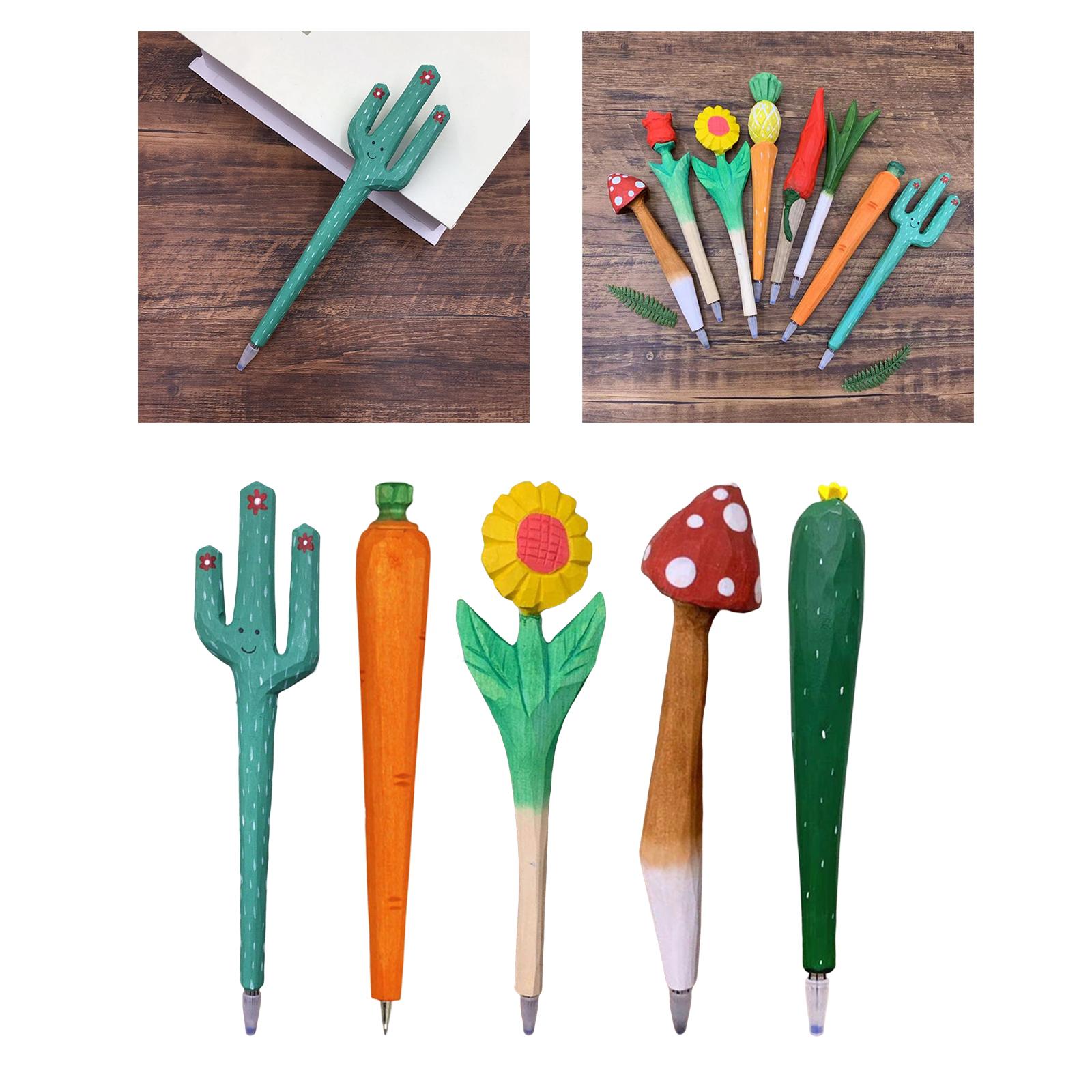 Unique Pen Supply Fun Carved Handmade Gifts for Children Kids Boys Girls A