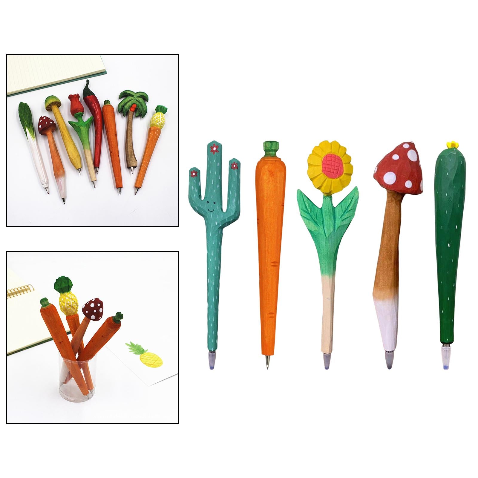 Unique Pen Supply Fun Carved Handmade Gifts for Children Kids Boys Girls A