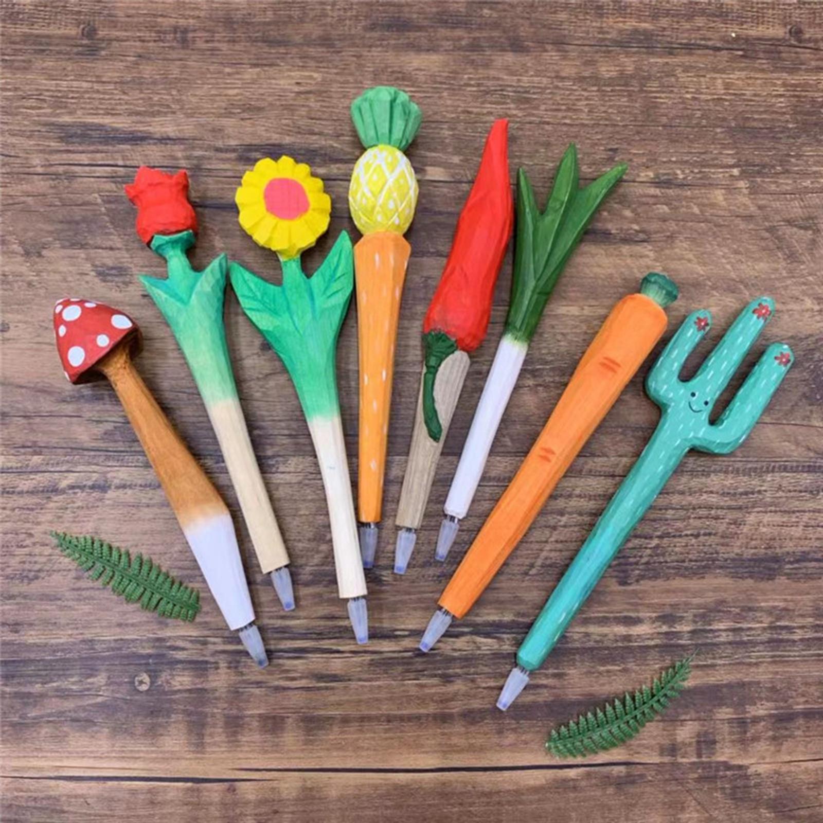 Unique Pen Supply Fun Carved Handmade Gifts for Children Kids Boys Girls C