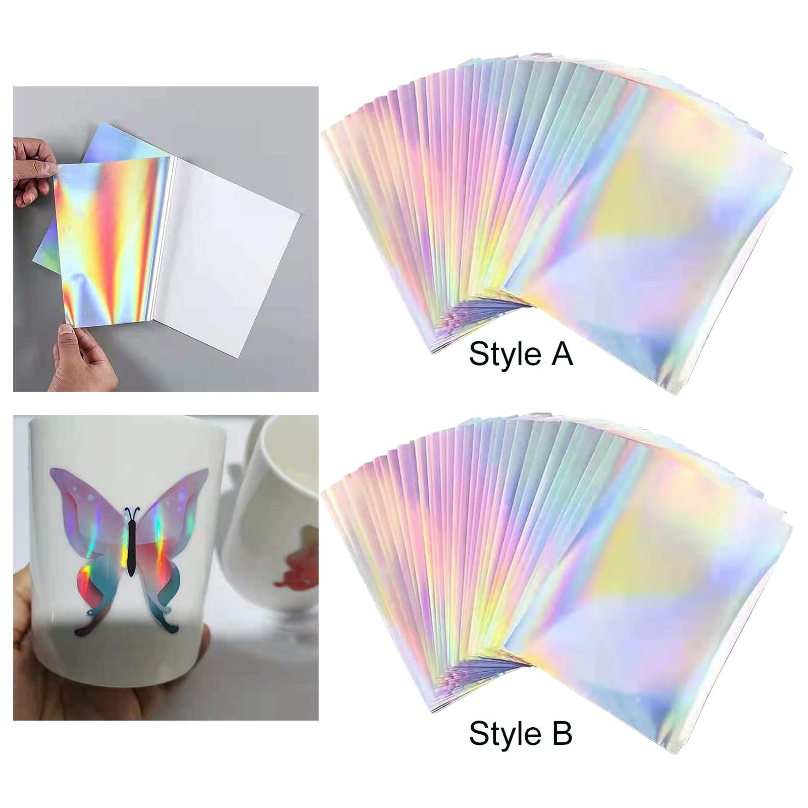 50x A4 Printing Paper Dries Quickly Sticker Paper for Home Office Style A