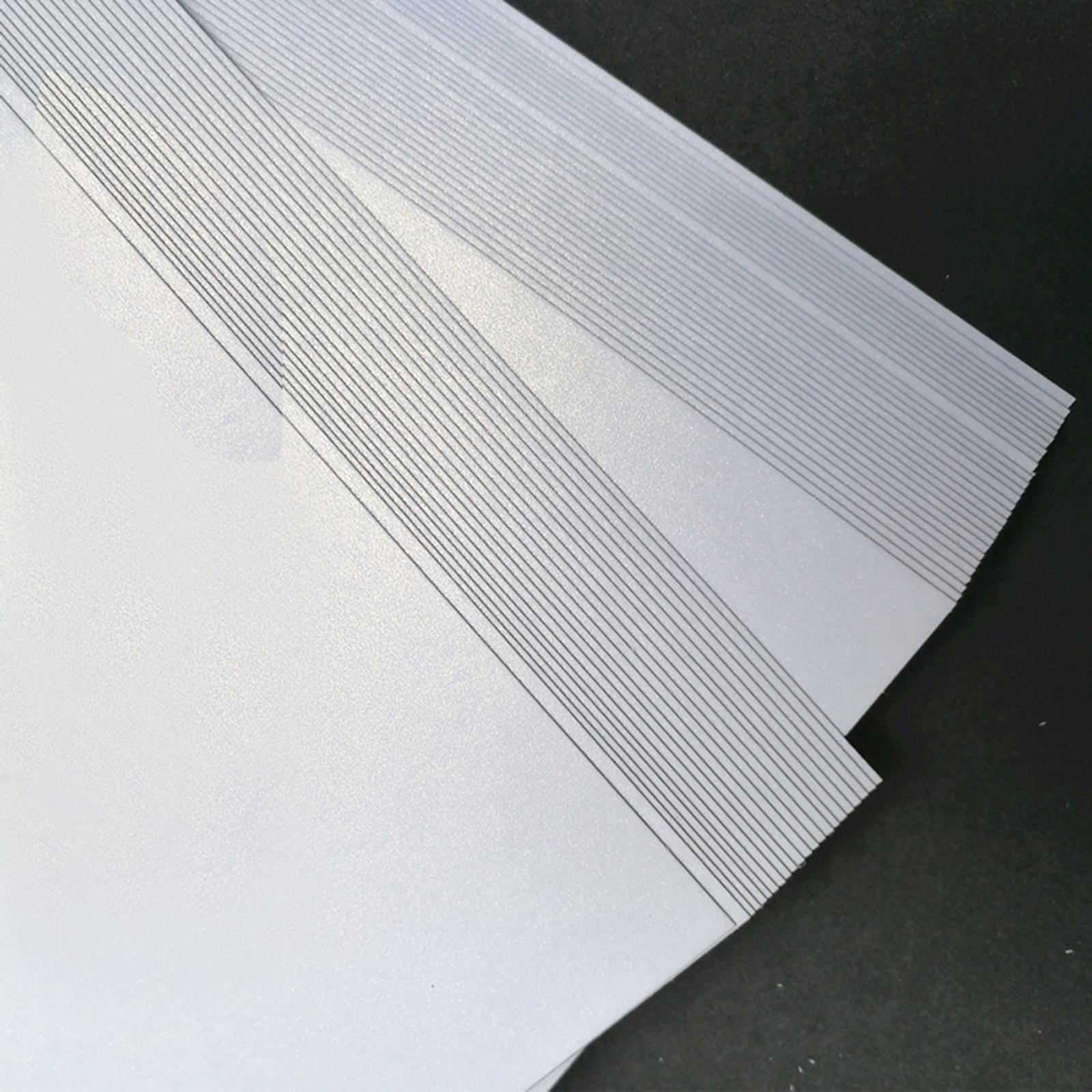 50 Sheets Pearlescent Shimmer A4 Double Sided Paper for Cardmaking & Crafts