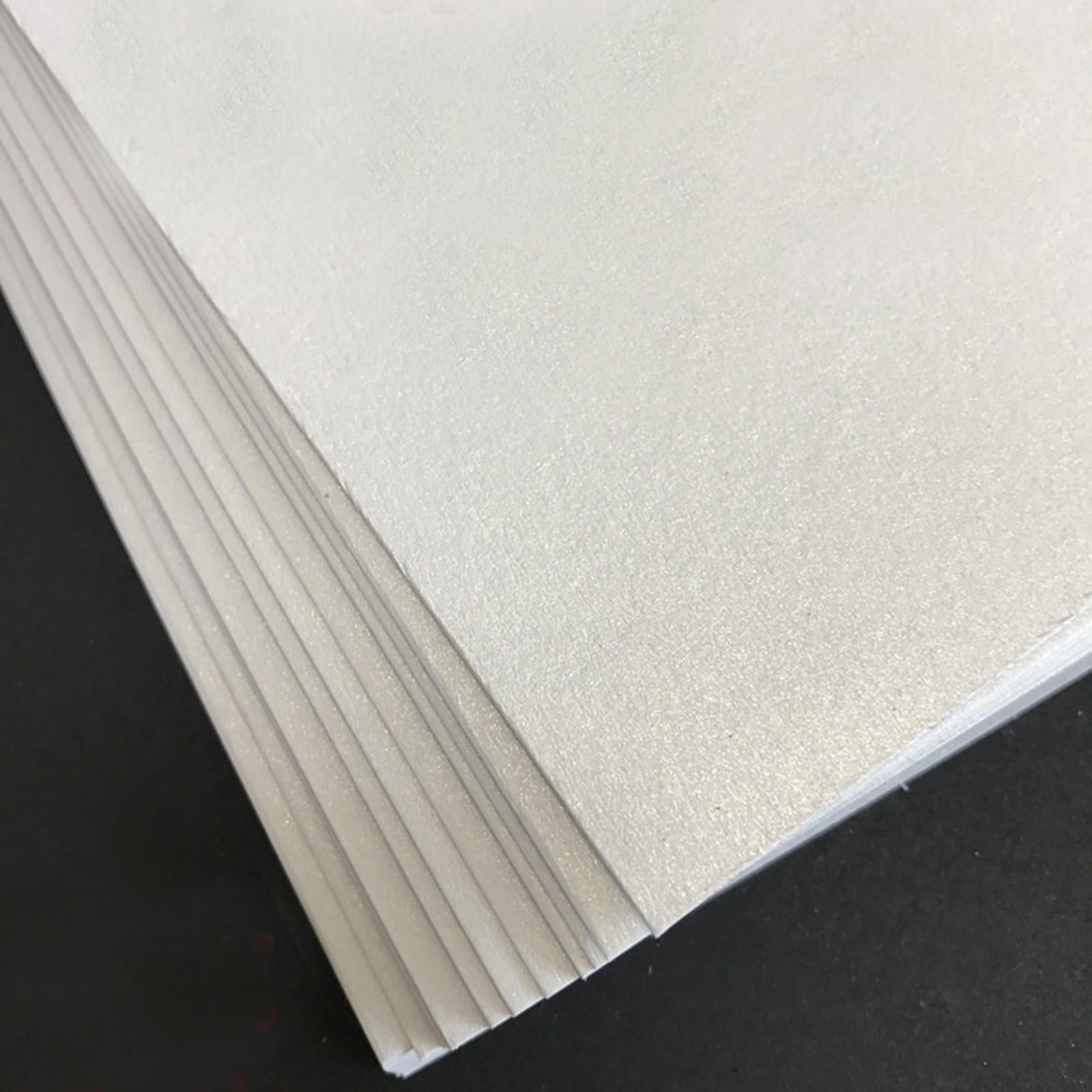 50 Sheets Pearlescent Shimmer A4 Double Sided Paper for Cardmaking & Crafts