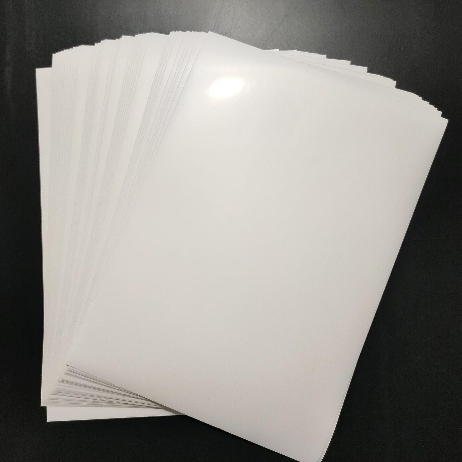 50 Sheets Pearlescent Shimmer A4 Double Sided Paper for Cardmaking & Crafts