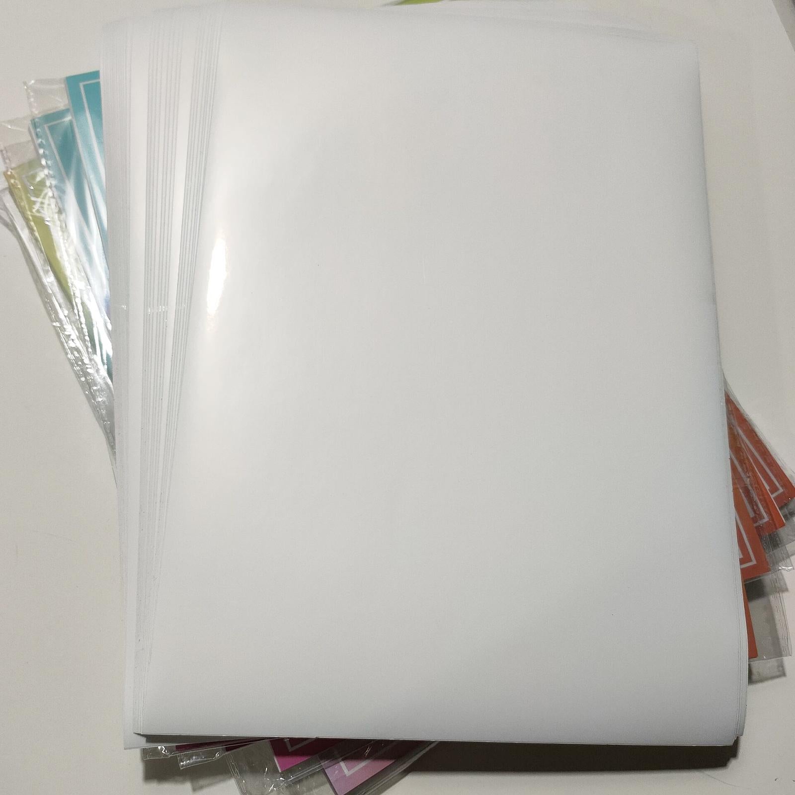 50 Sheets Pearlescent Shimmer A4 Double Sided Paper for Cardmaking & Crafts