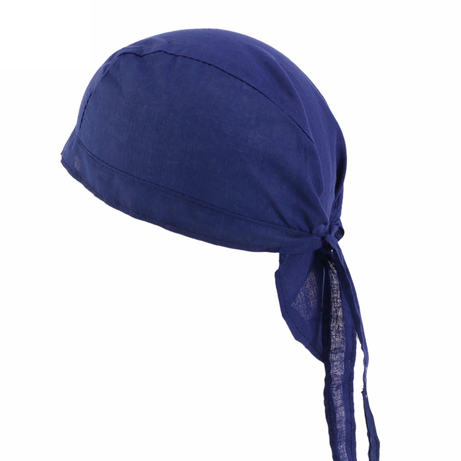 Soft Quick Dry Head Wrap Headband Breathable for Roller Skating Fitness Dark Blue