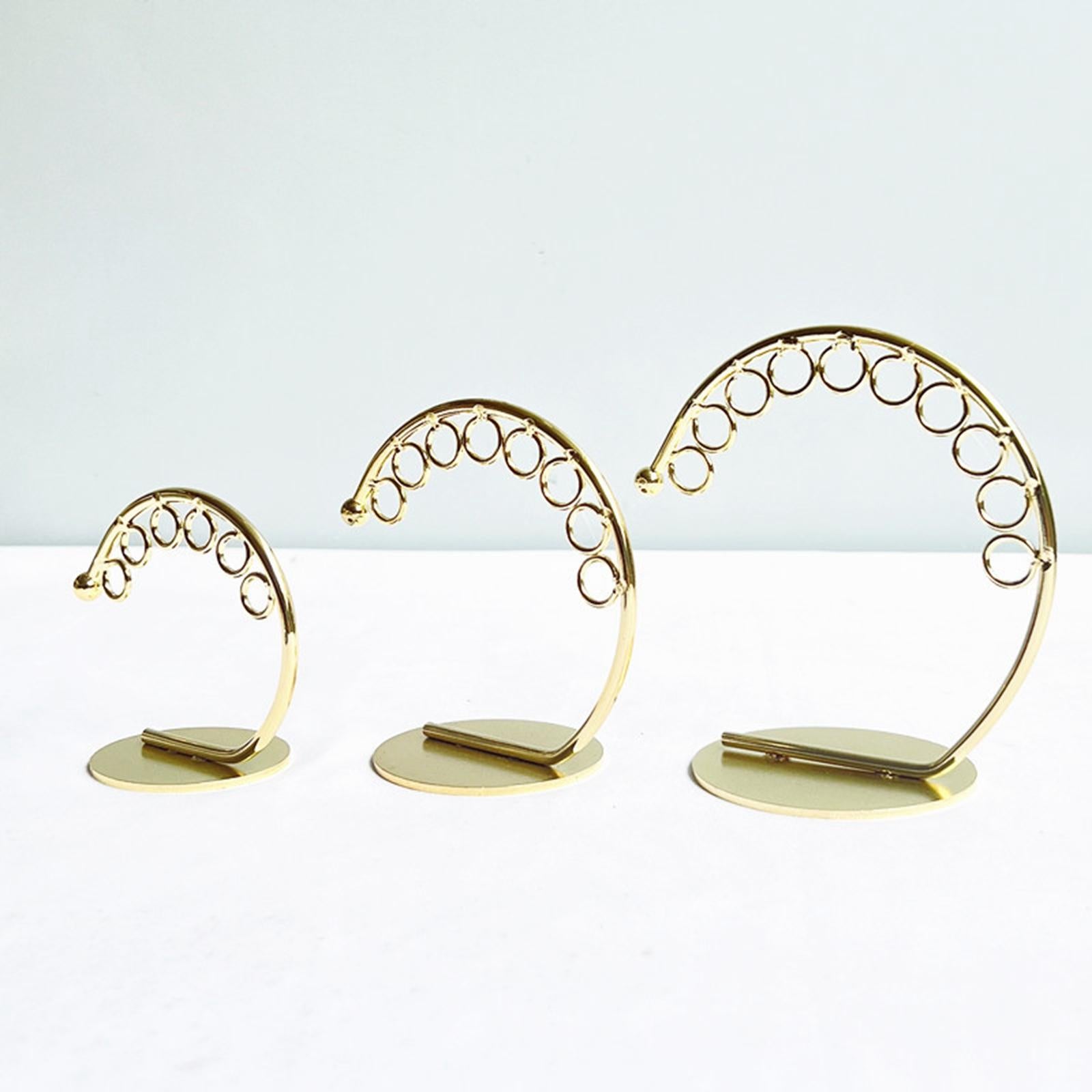 3Pcs Earring Stand Earring Display Holder for Showcase Display  Silver