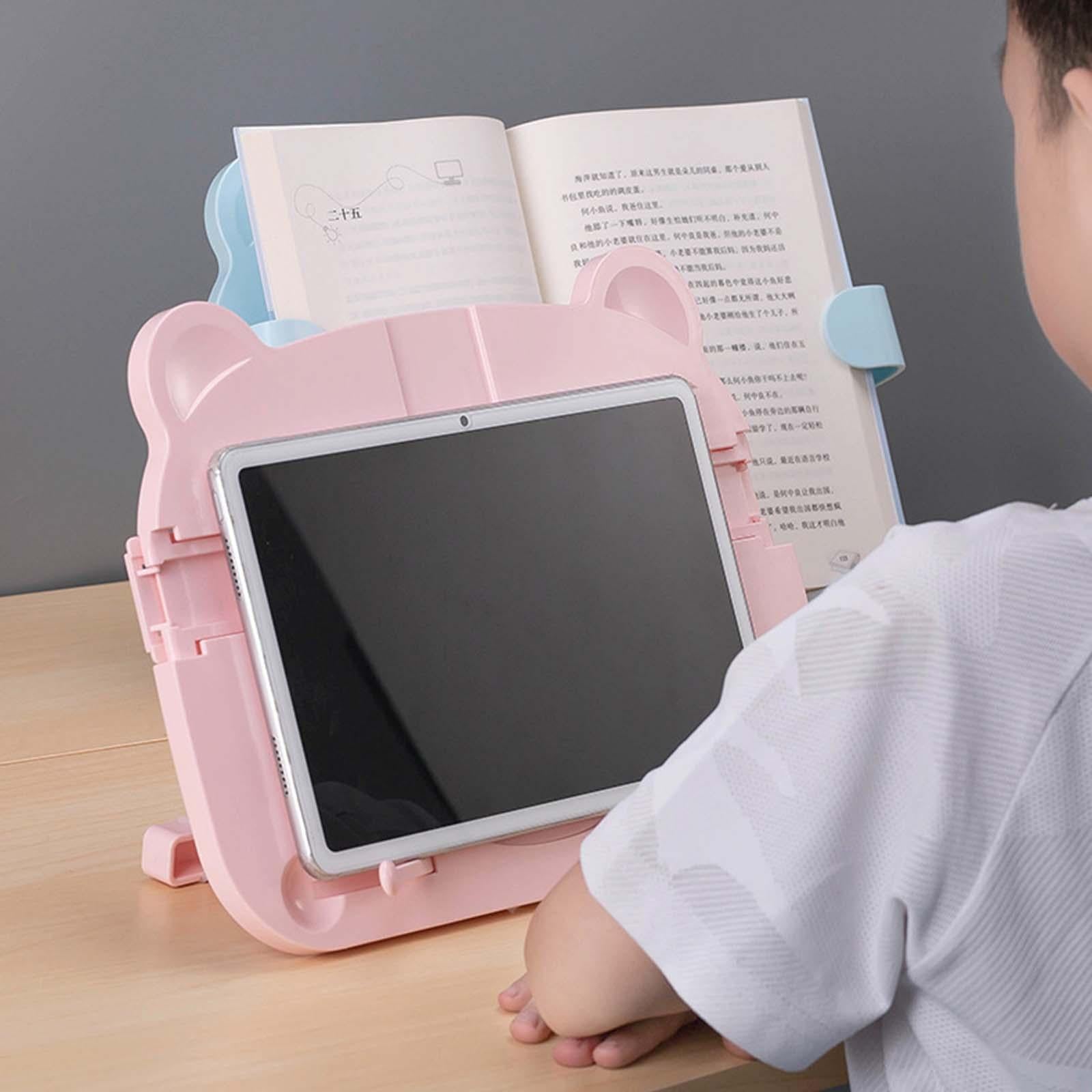 Book Stand Reading Rest Lightweight Adjustable Sturdy for Reading Documents Pink