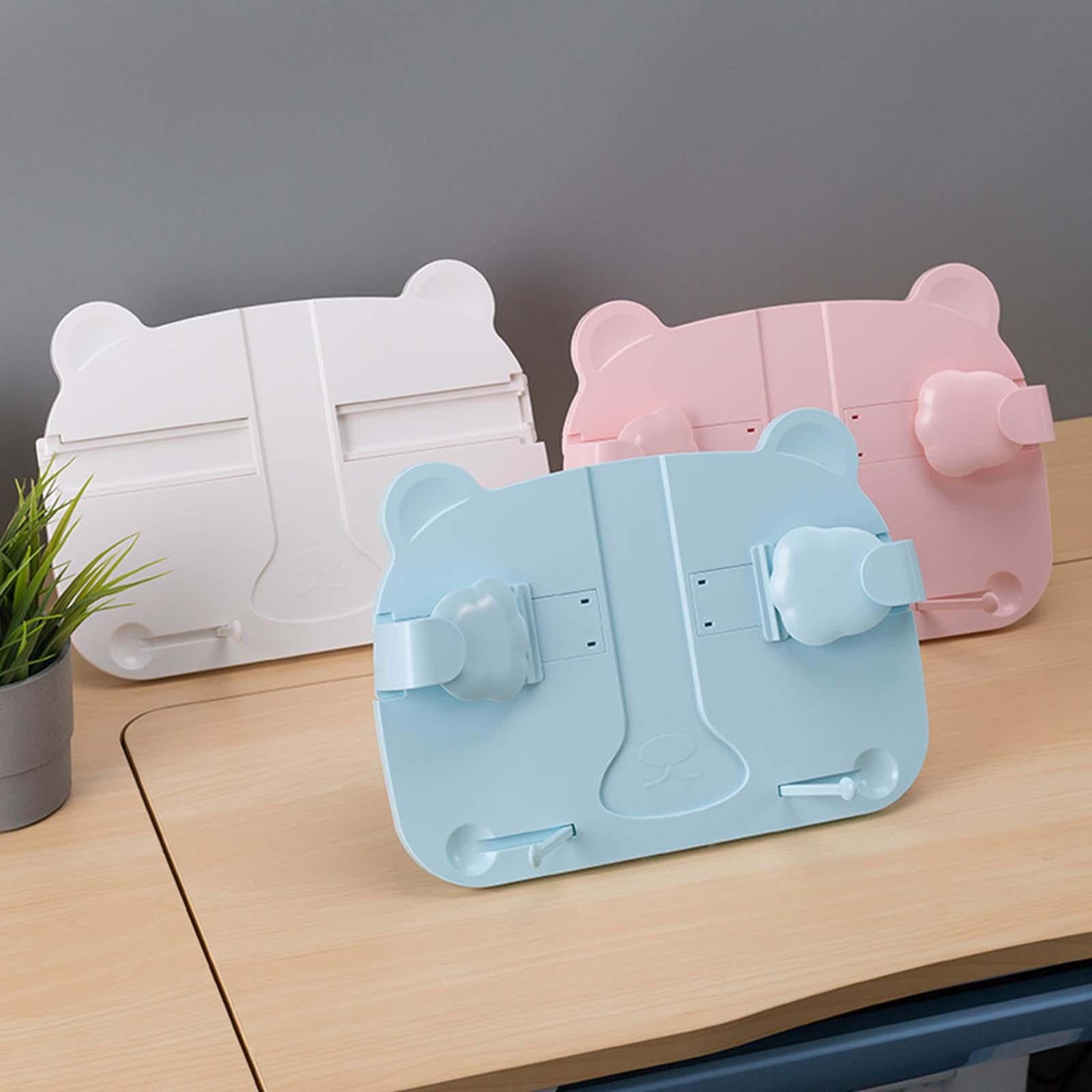 Book Stand Reading Rest Lightweight Adjustable Sturdy for Reading Documents Pink