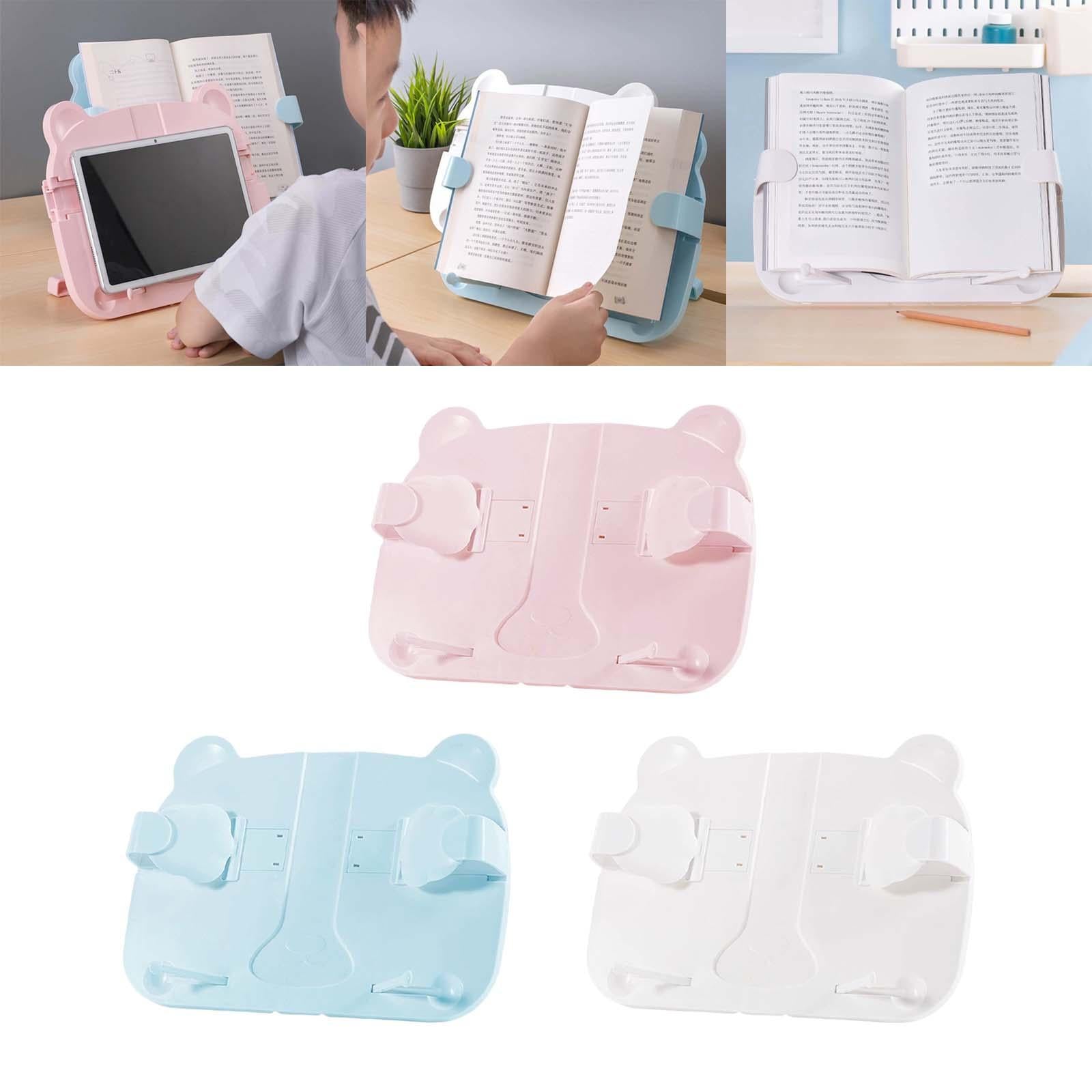 Book Stand Reading Rest Lightweight Adjustable Sturdy for Reading Documents Pink