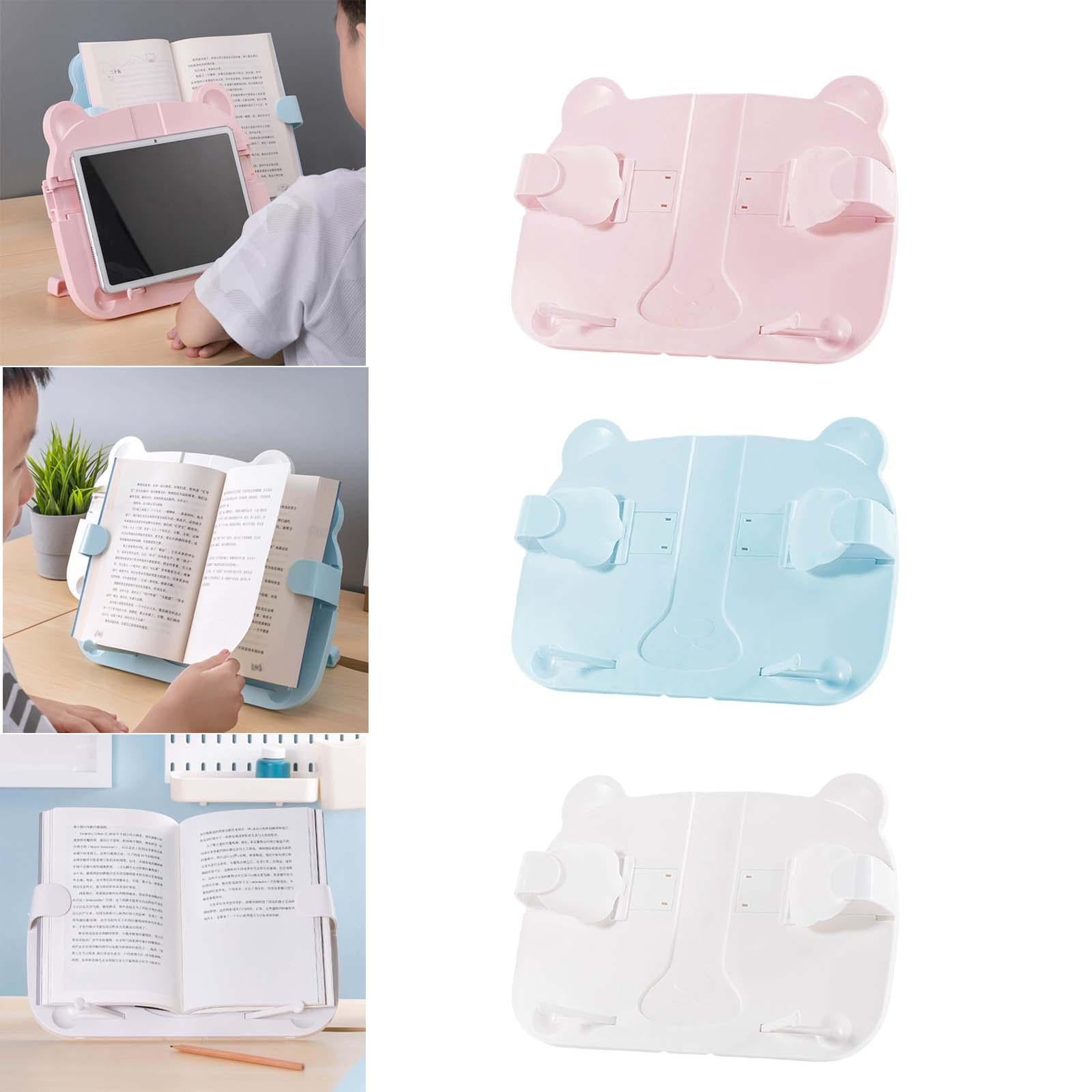 Book Stand Reading Rest Lightweight Adjustable Sturdy for Reading Documents Pink