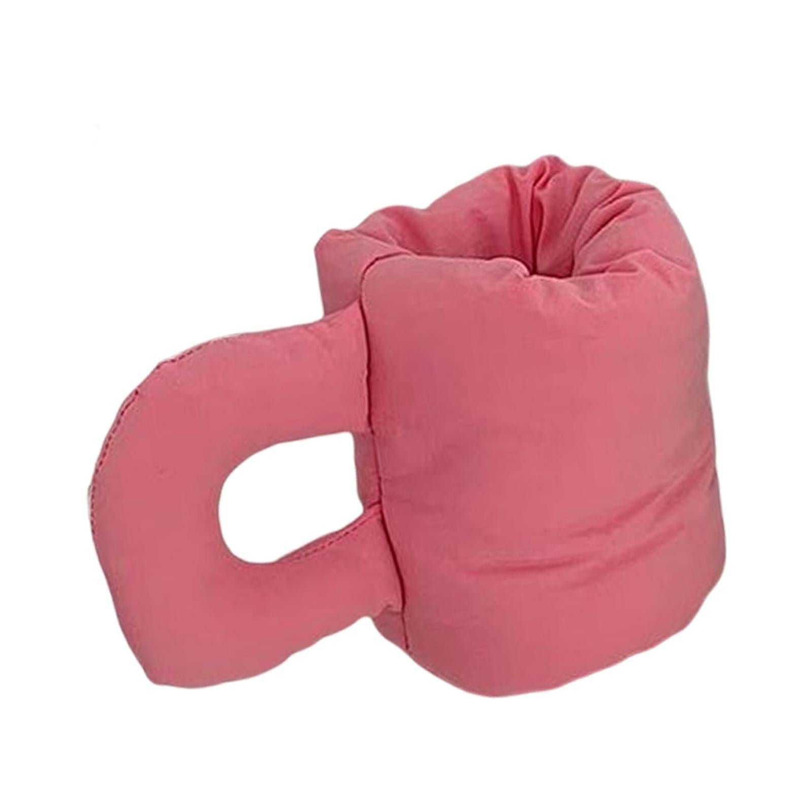 Cotton Filling Mug Shape Pens Holder for Classroom Room Storage Supplies Pink