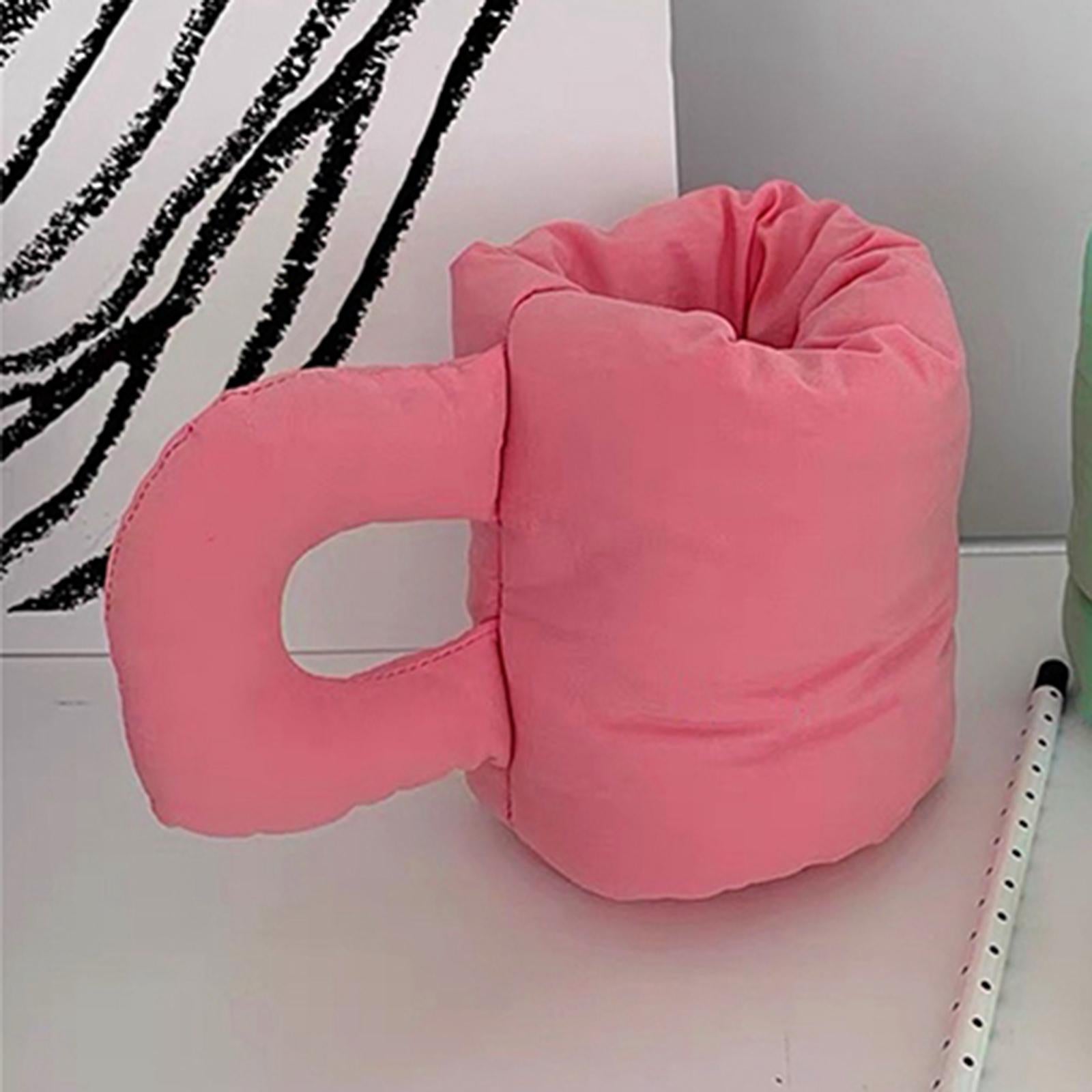 Cotton Filling Mug Shape Pens Holder for Classroom Room Storage Supplies Pink