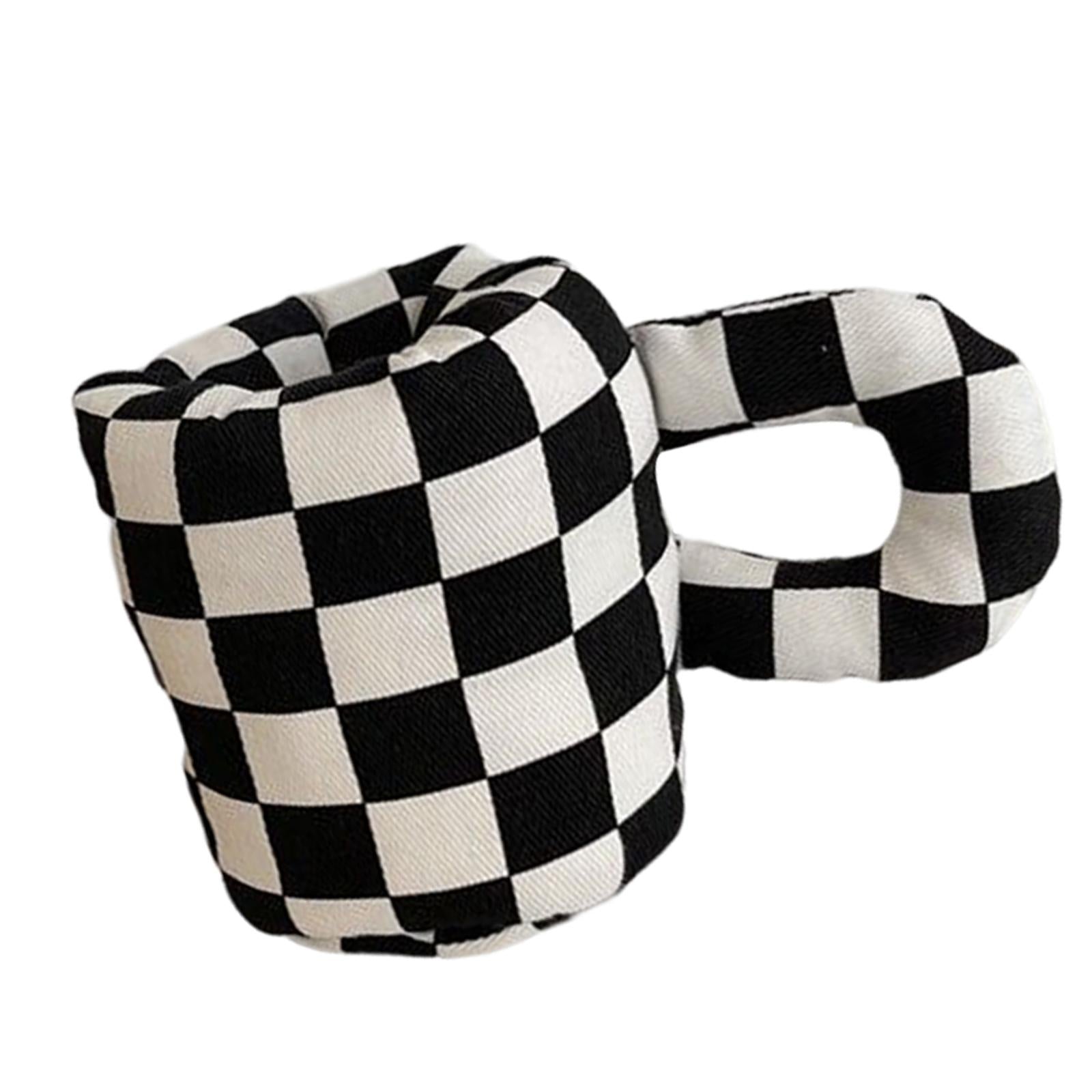Cotton Filling Mug Shape Pens Holder for Classroom Room Storage Supplies Black