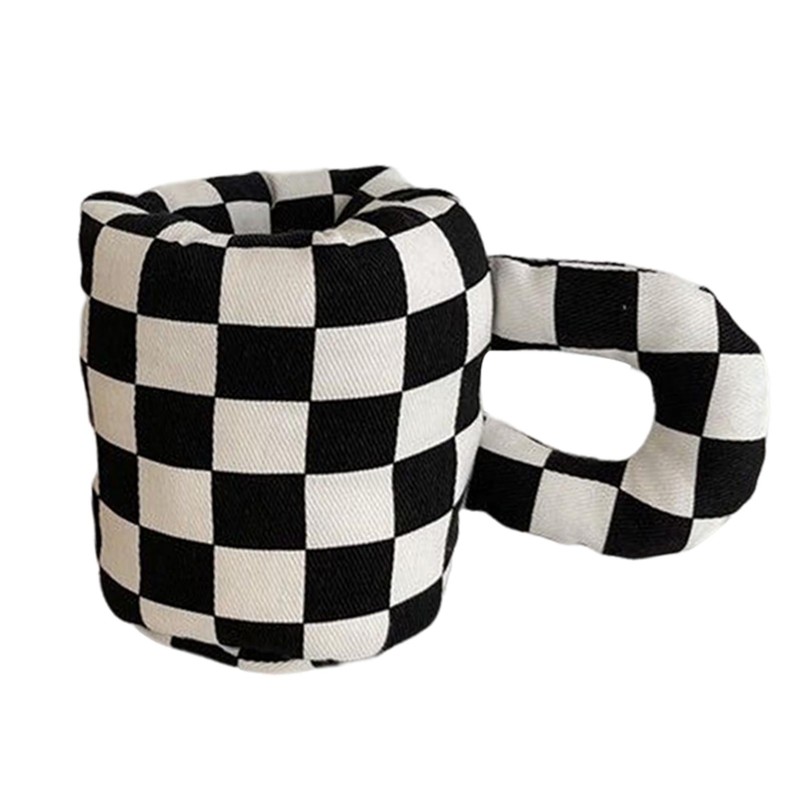 Cotton Filling Mug Shape Pens Holder for Classroom Room Storage Supplies Black