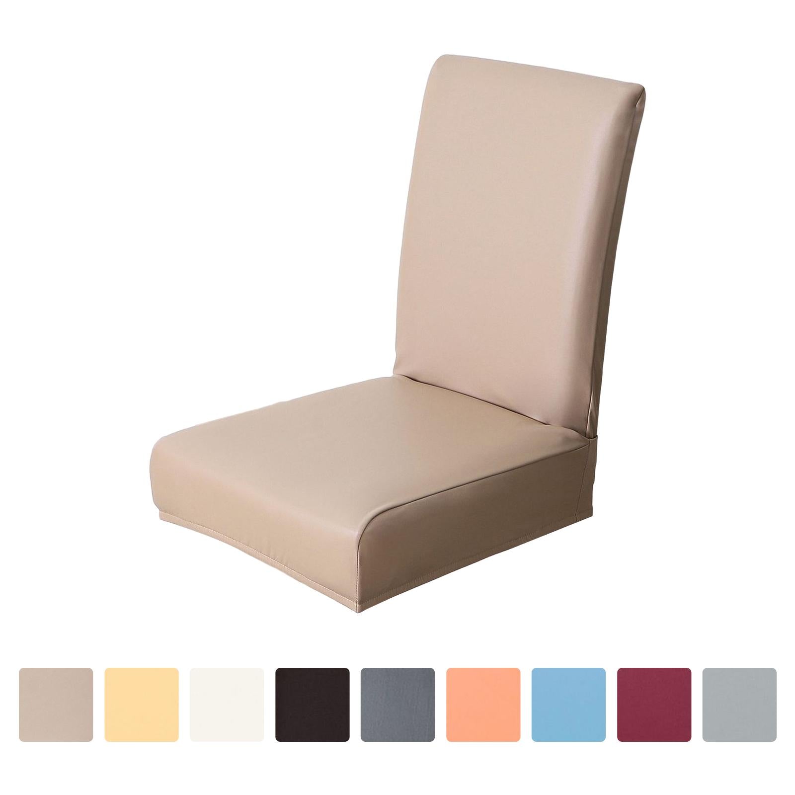 Chair Covers Waterproof Chair Slipcover Universal for Wedding Brown