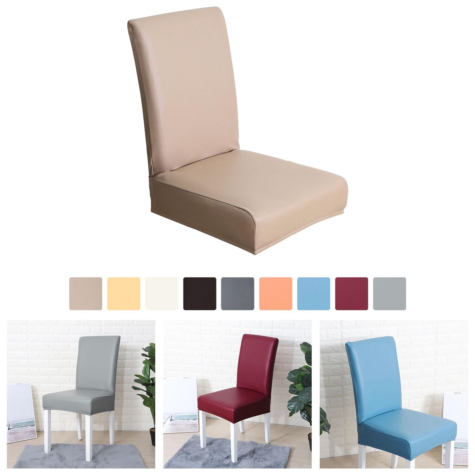Chair Covers Waterproof Chair Slipcover Universal for Wedding Brown