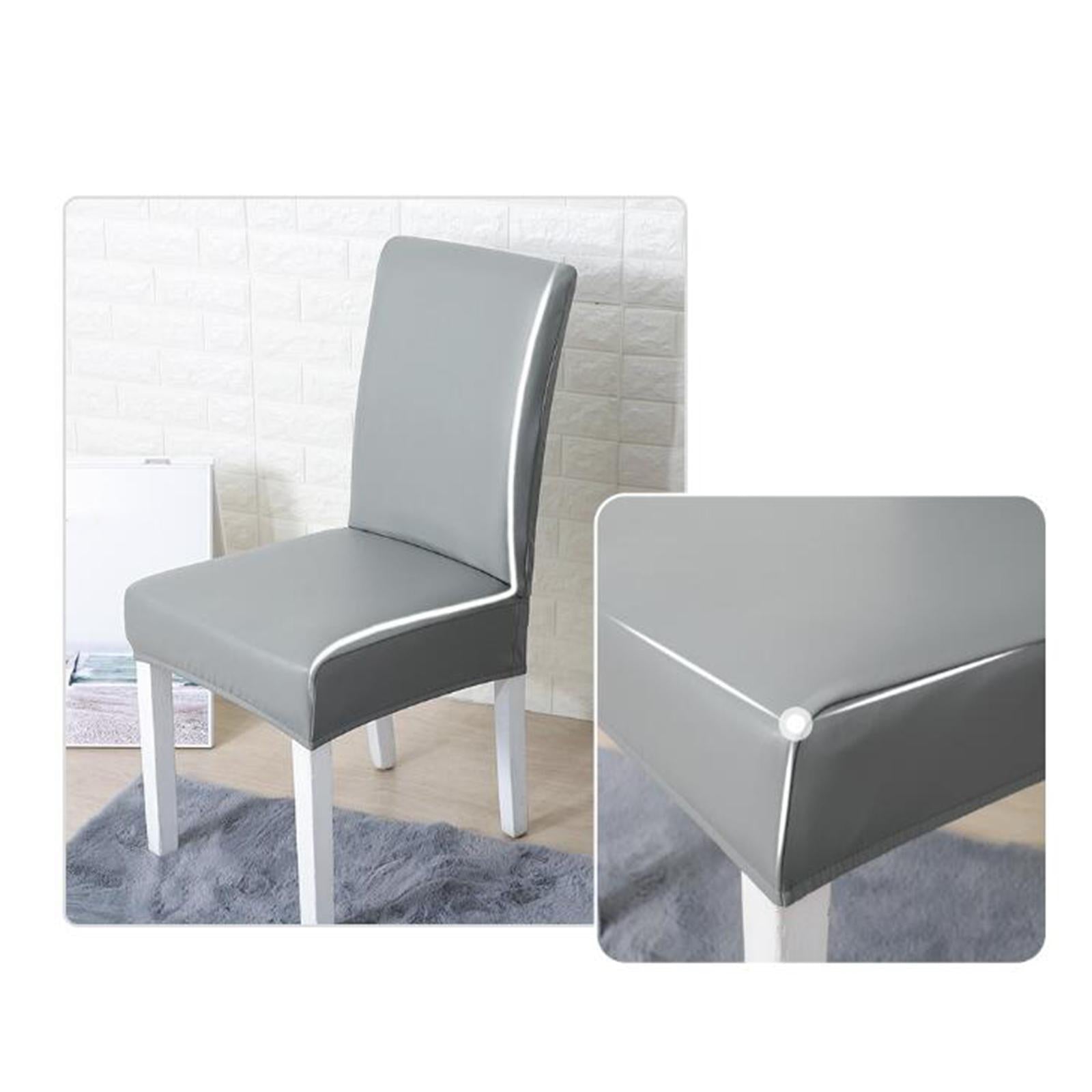 Chair Covers Waterproof Chair Slipcover Universal for Wedding Dark Brown