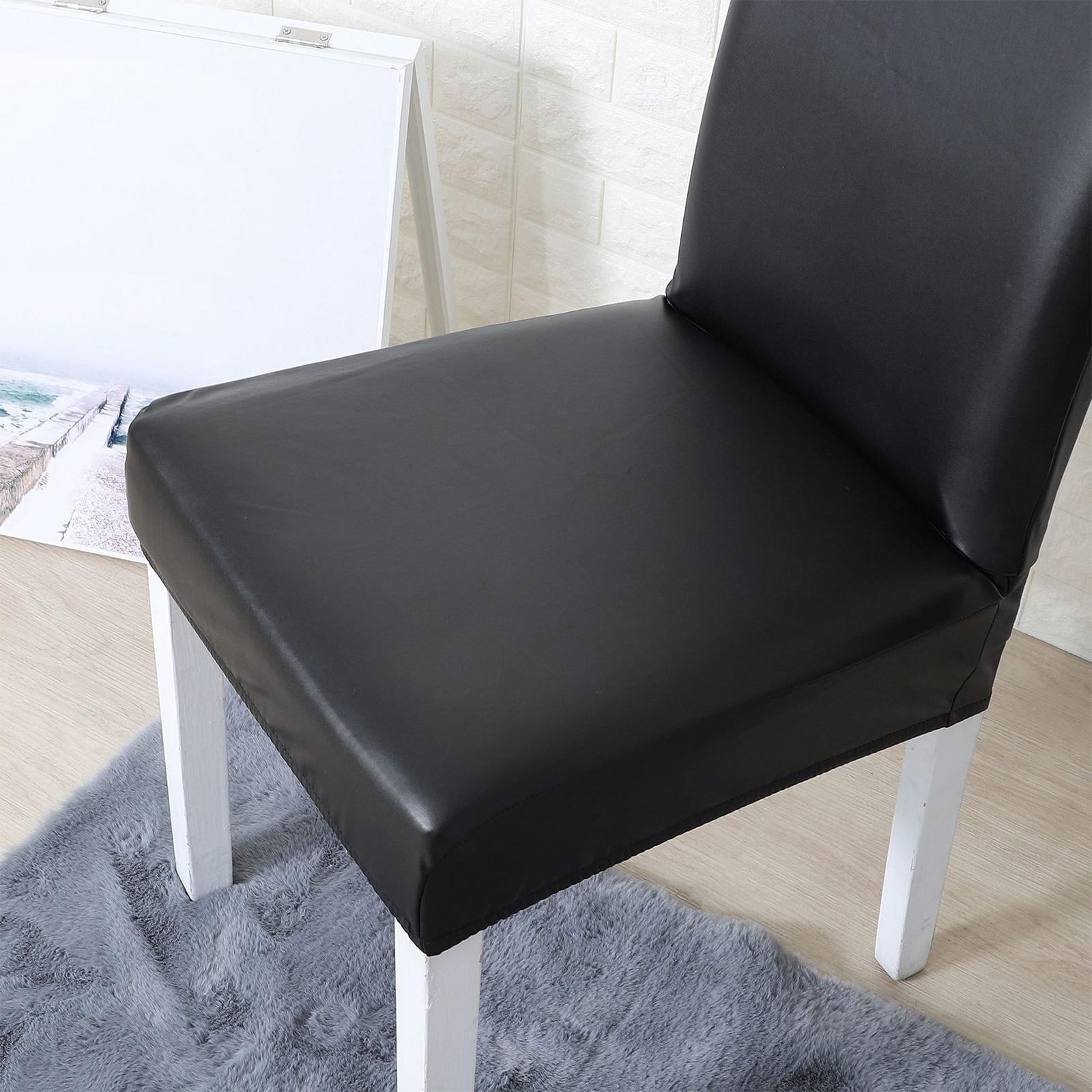 Chair Covers Waterproof Chair Slipcover Universal for Wedding Black
