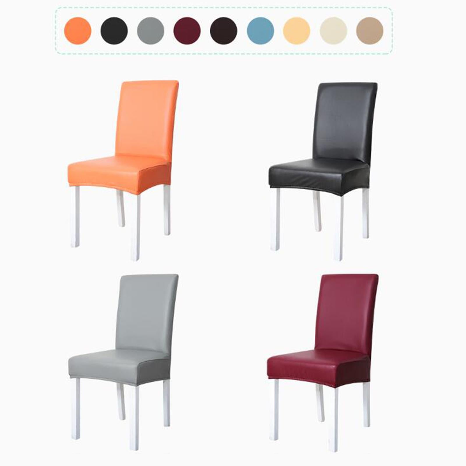 Chair Covers Waterproof Chair Slipcover Universal for Wedding Blue